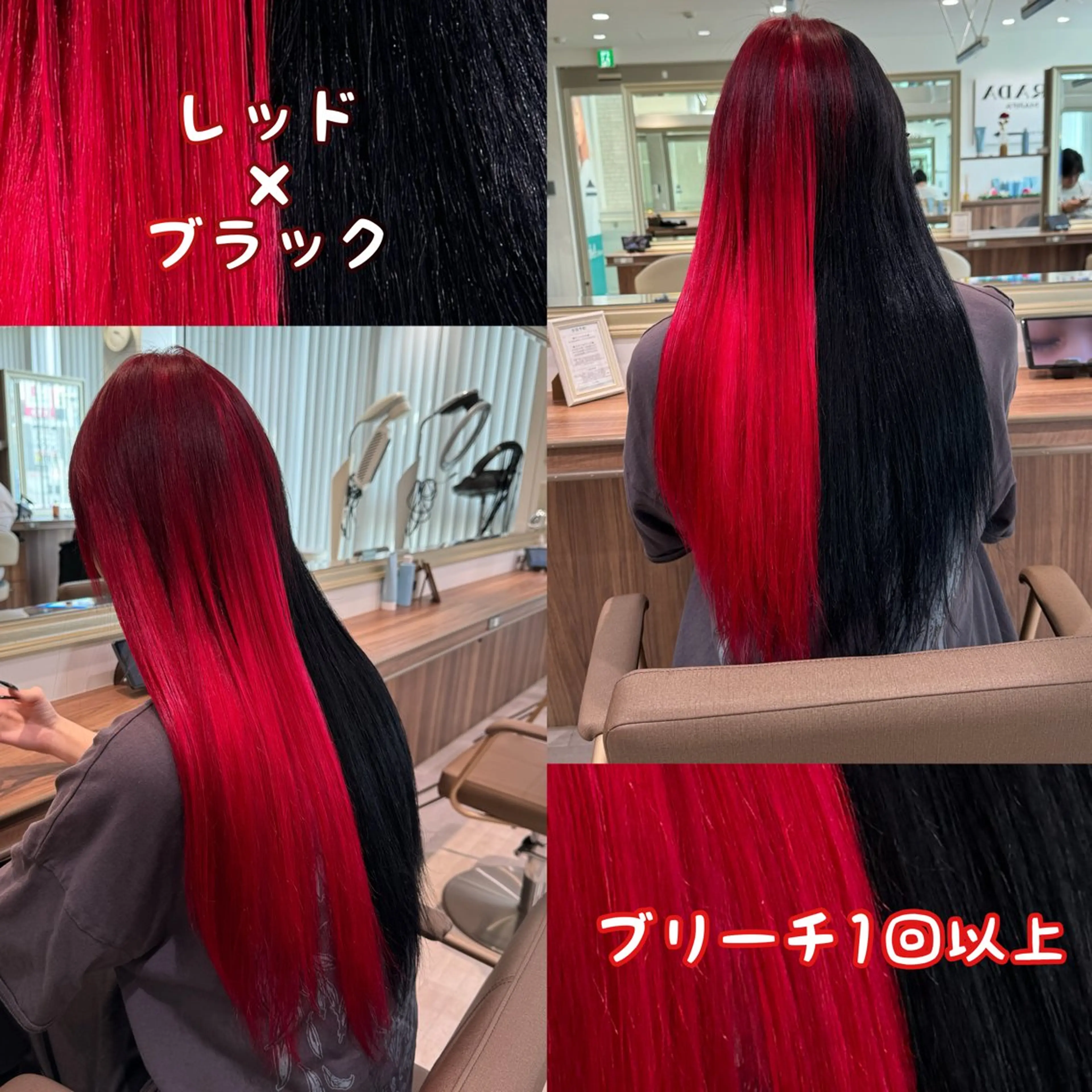 ロング カラー ヘアカラー 雅/ダブルカラー/ 白髪ぼかしハイライトのヘアスタイル