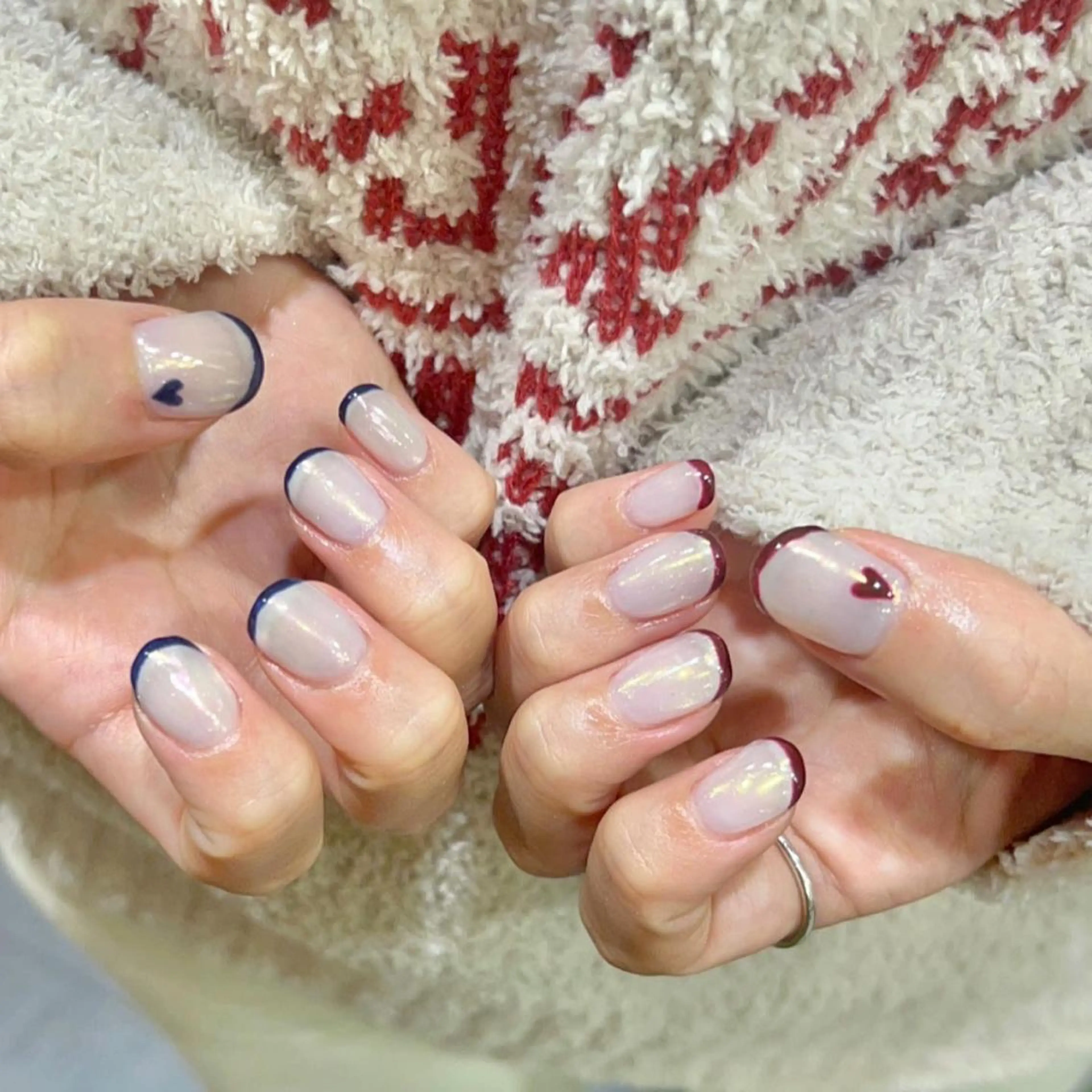 ネイル 暖色ｶﾗｰ/ﾚｲﾔｰ ｶｯﾄ/Yunaのヘアスタイル