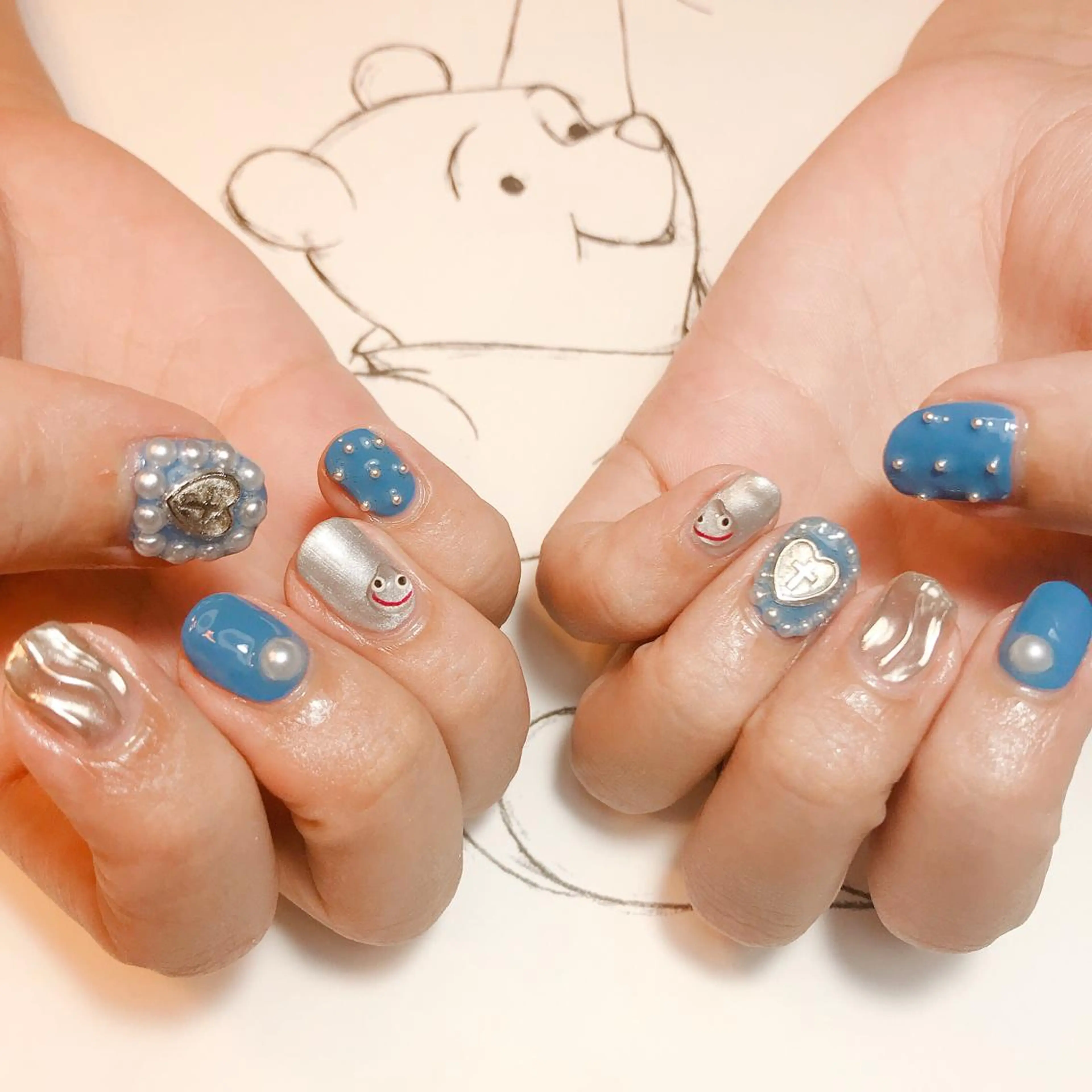 ネイル ミラーネイル owlnail /持込みデザイン専門のネイルデザイン