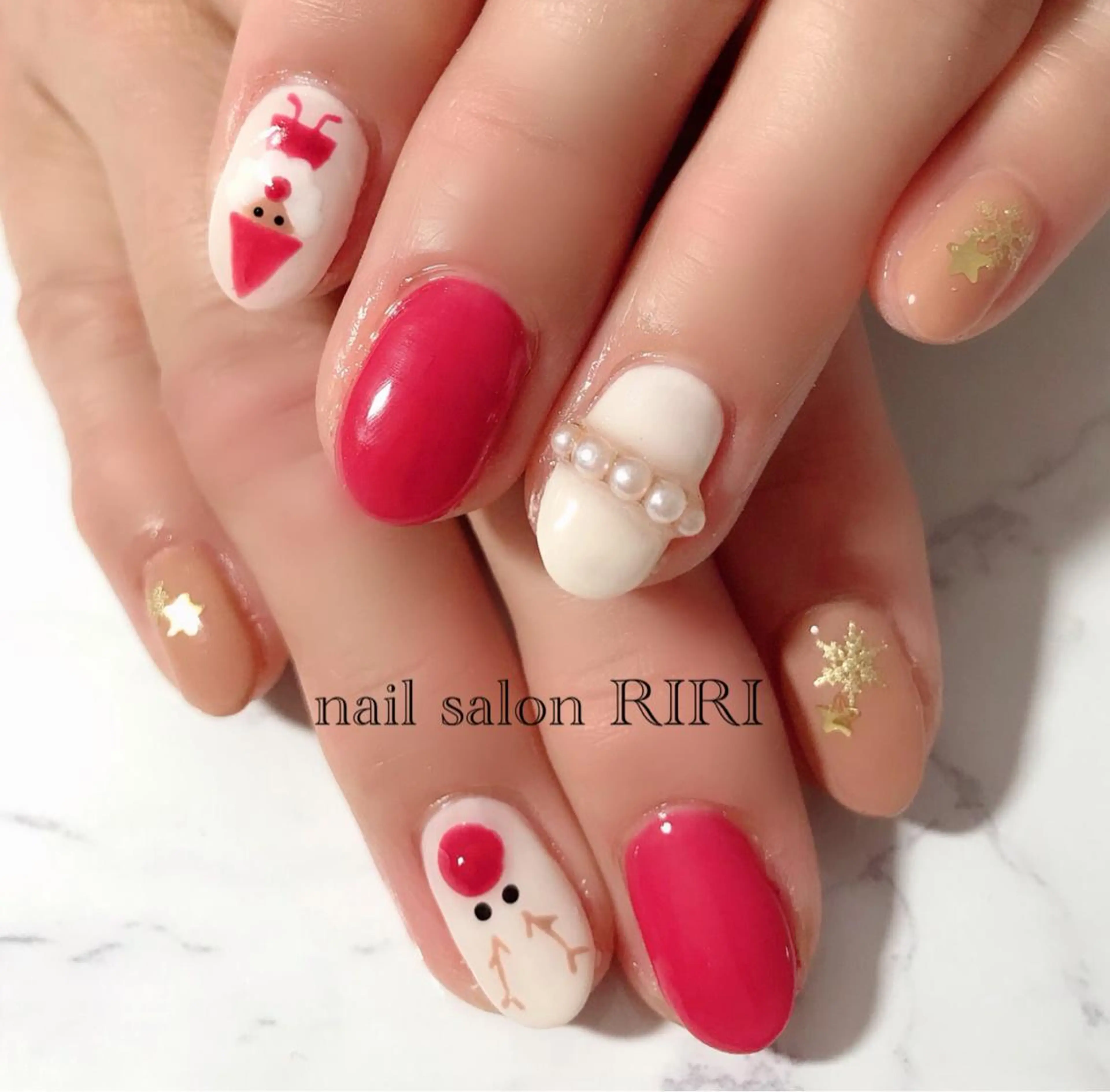 ネイル 冬ネイル クリスマス RIRI リリのネイルデザイン