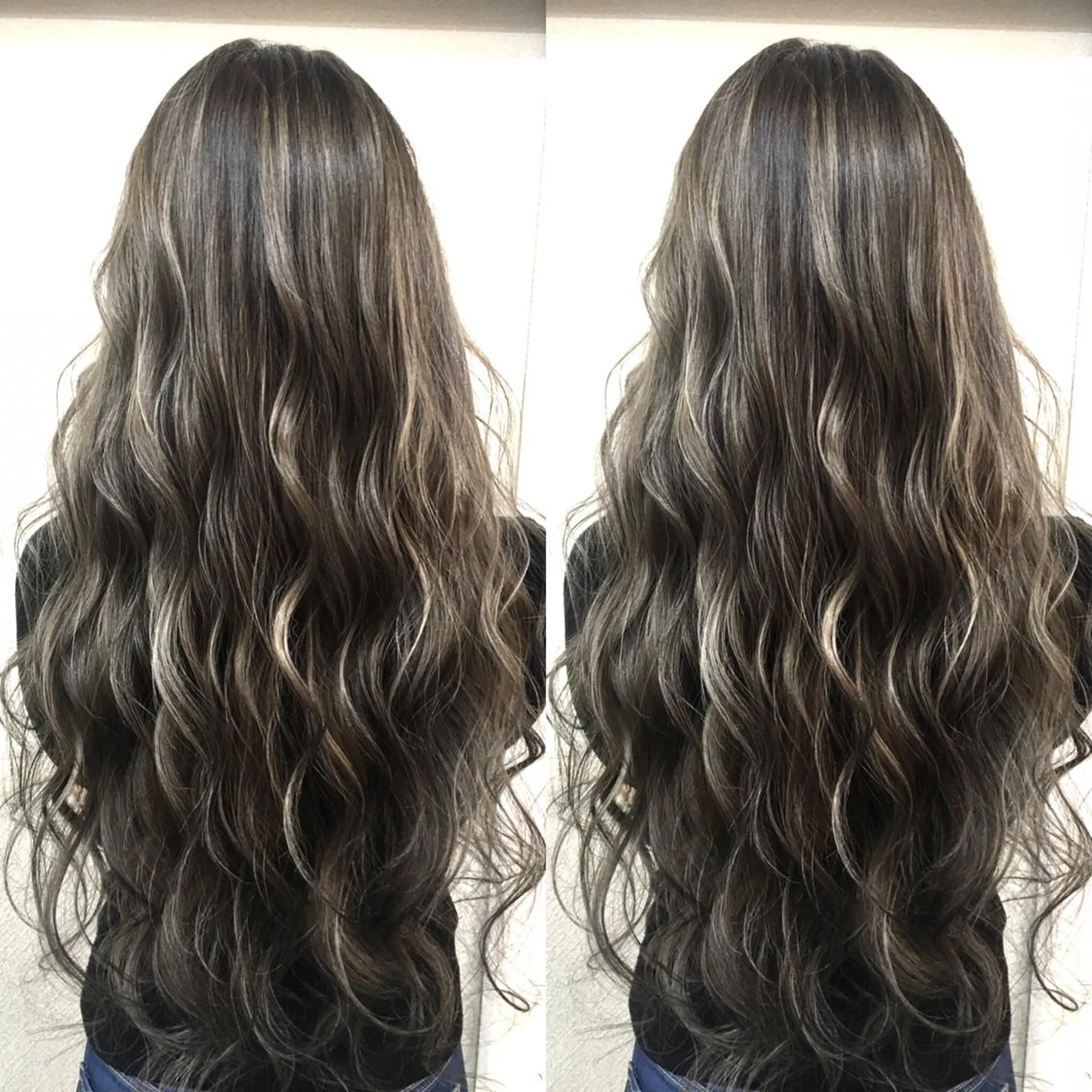 ロング カラー ベージュカラー ハイライトカラー 3Dハイライト ハイライト ヘアカラー トリートメント 井上 一平のヘアスタイル