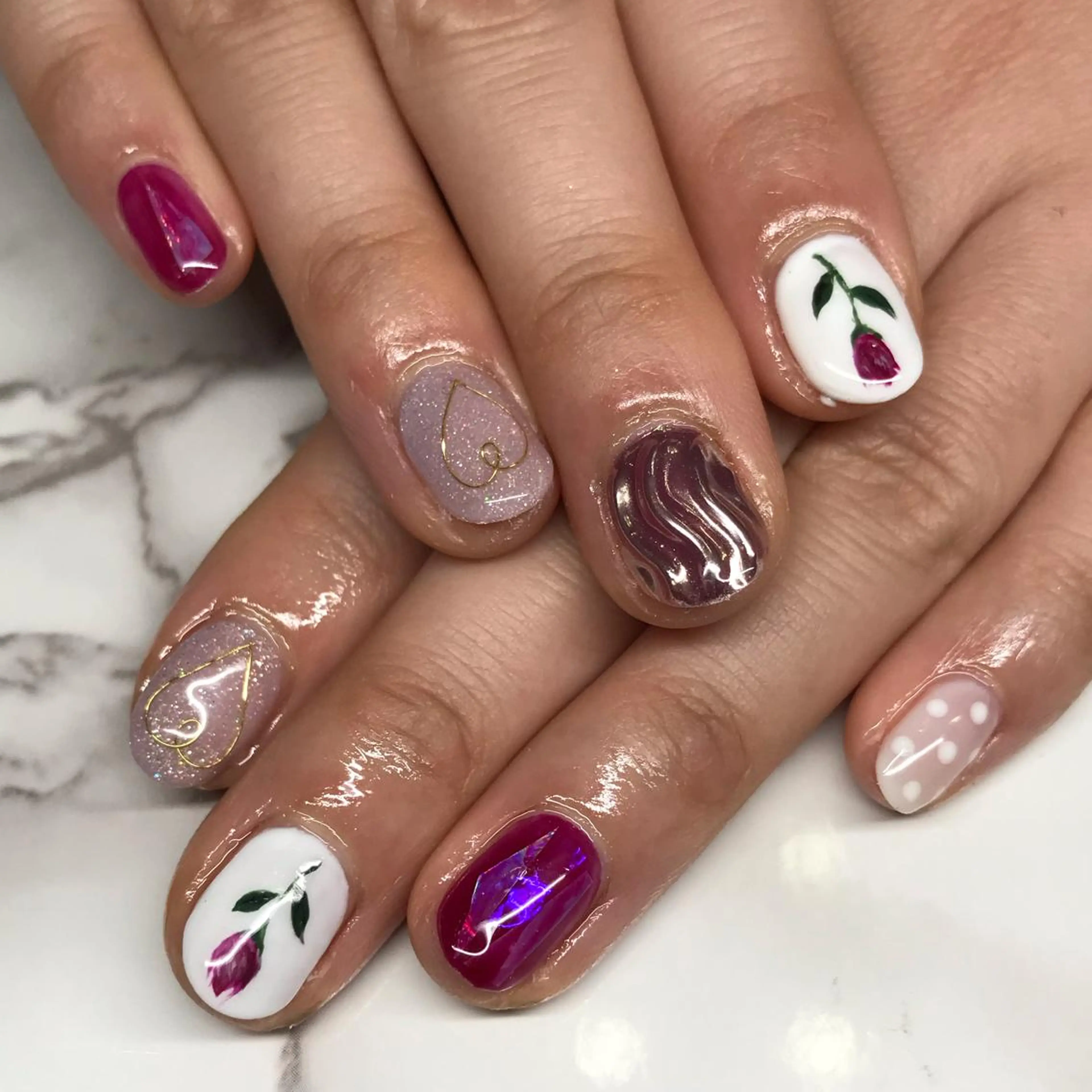 ネイル 持ち込み アスピーネイル asukaのネイルデザイン