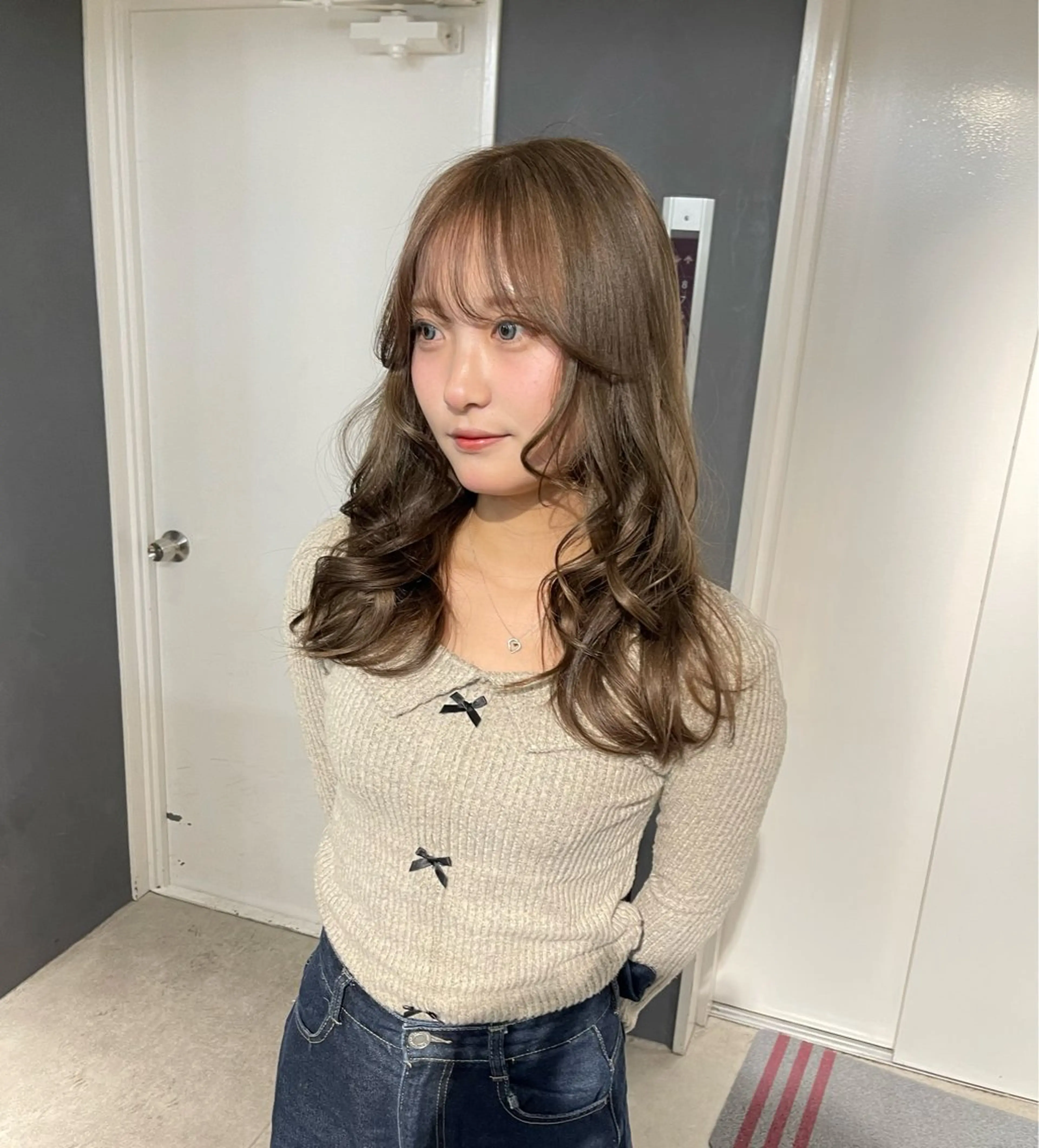 ロング カラー カット ヘアカラー トリートメント 透明感カラー/レイヤ ー/艶髪/NENEのヘアスタイル