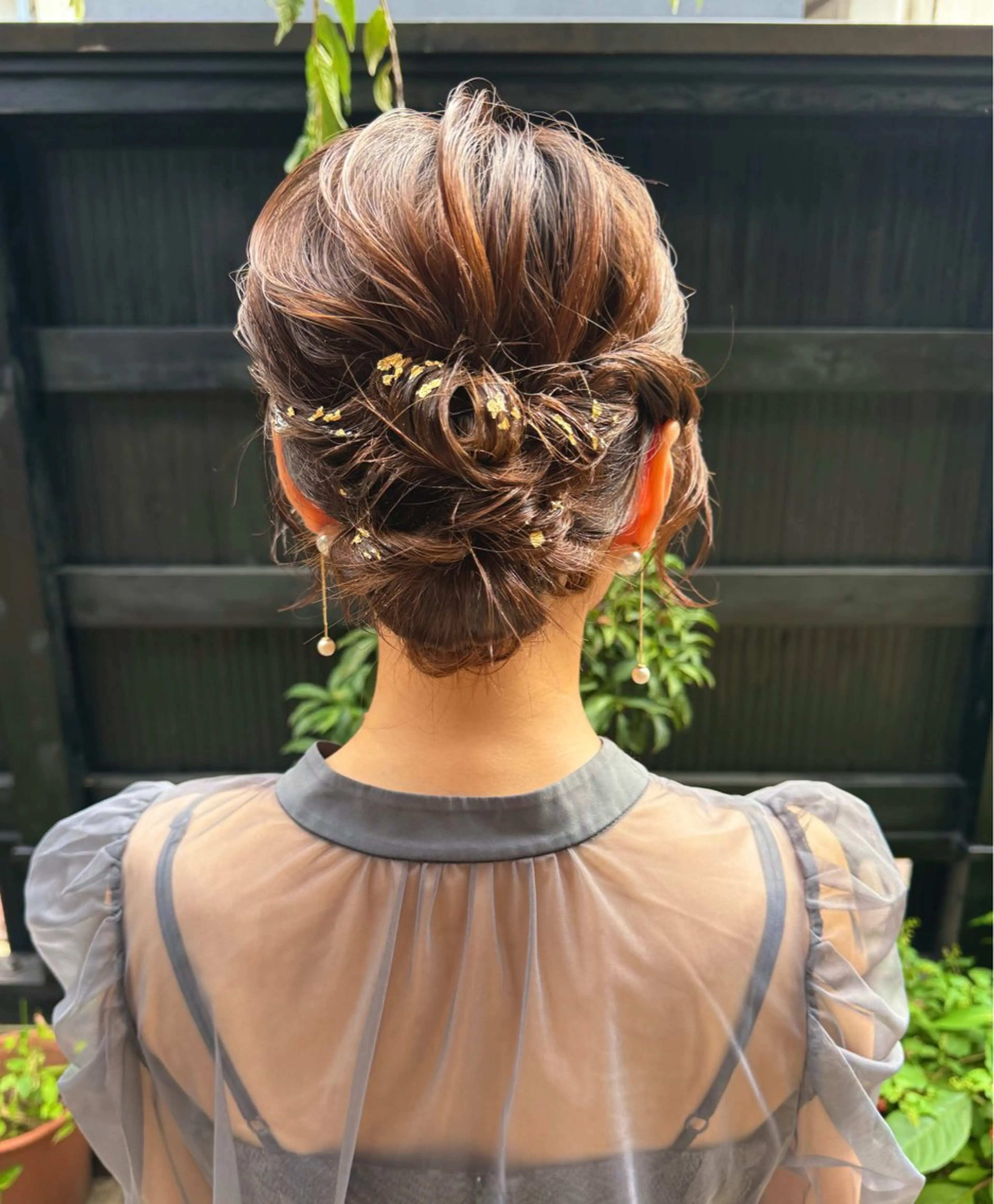 ミディアム ヘアアレンジ ヘアセット 🪿ｍａｉｋｏ🌿 プライベートサロンのヘアスタイル