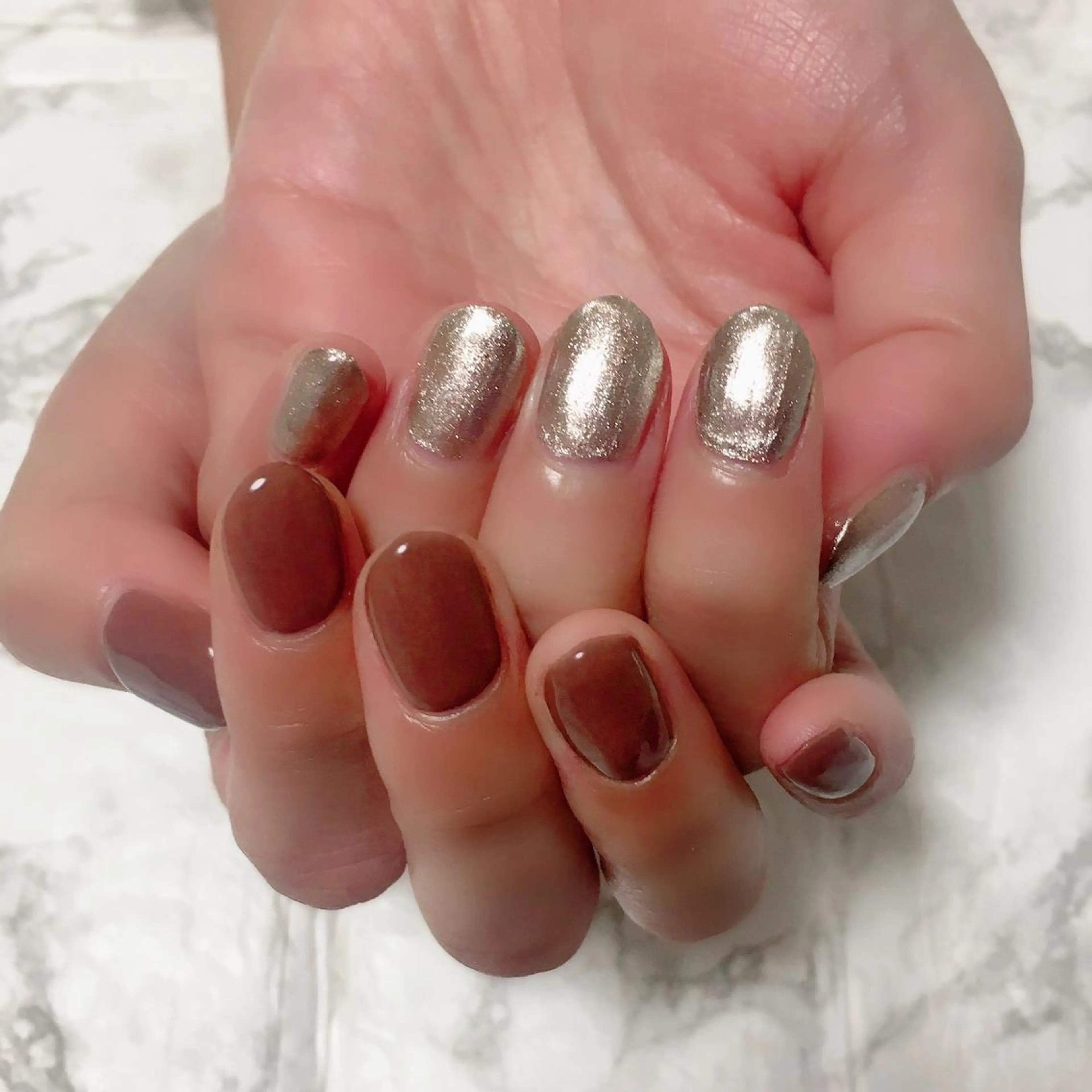 ネイル ワンカラーネイル ハンドネイル 自爪育成/深爪矯正 mikiのネイルデザイン