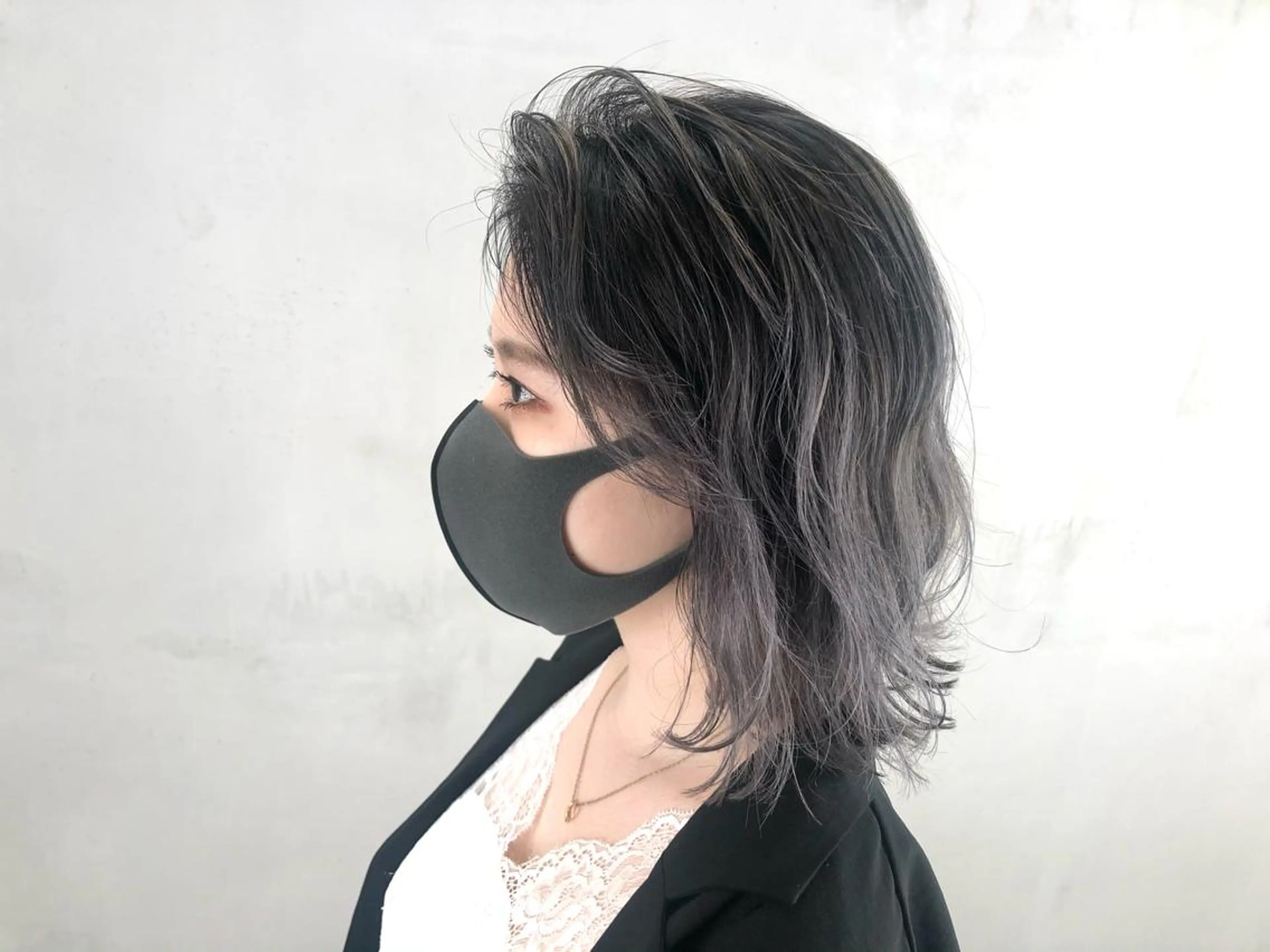 ミディアム カラー カラーモデル募集中 美容室ハピスのヘアスタイル