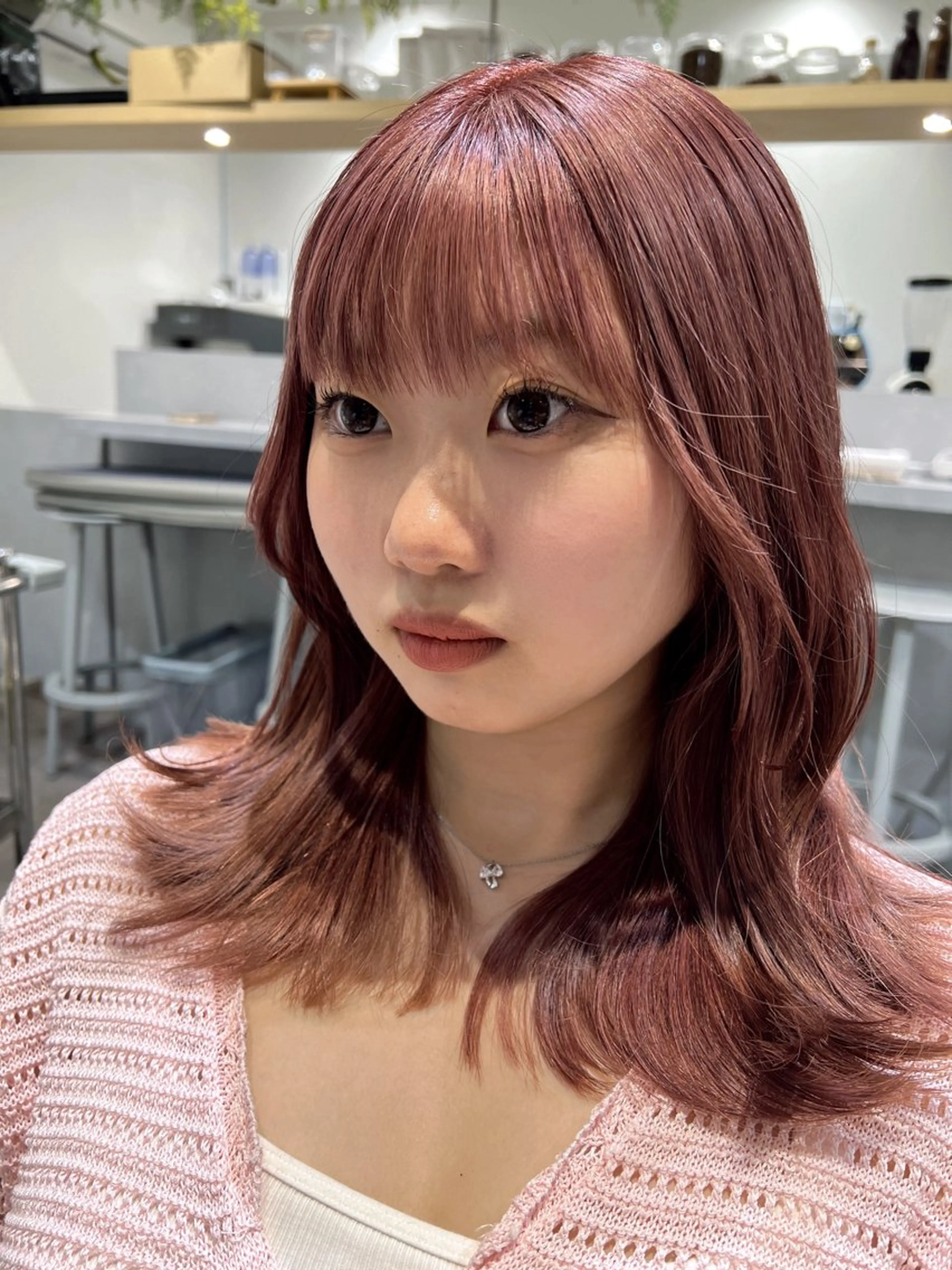 ミディアム カラー ベージュカラー ピンクカラー ピンクベージュ 💎透明感カラー特化 💎TAISEIのヘアスタイル