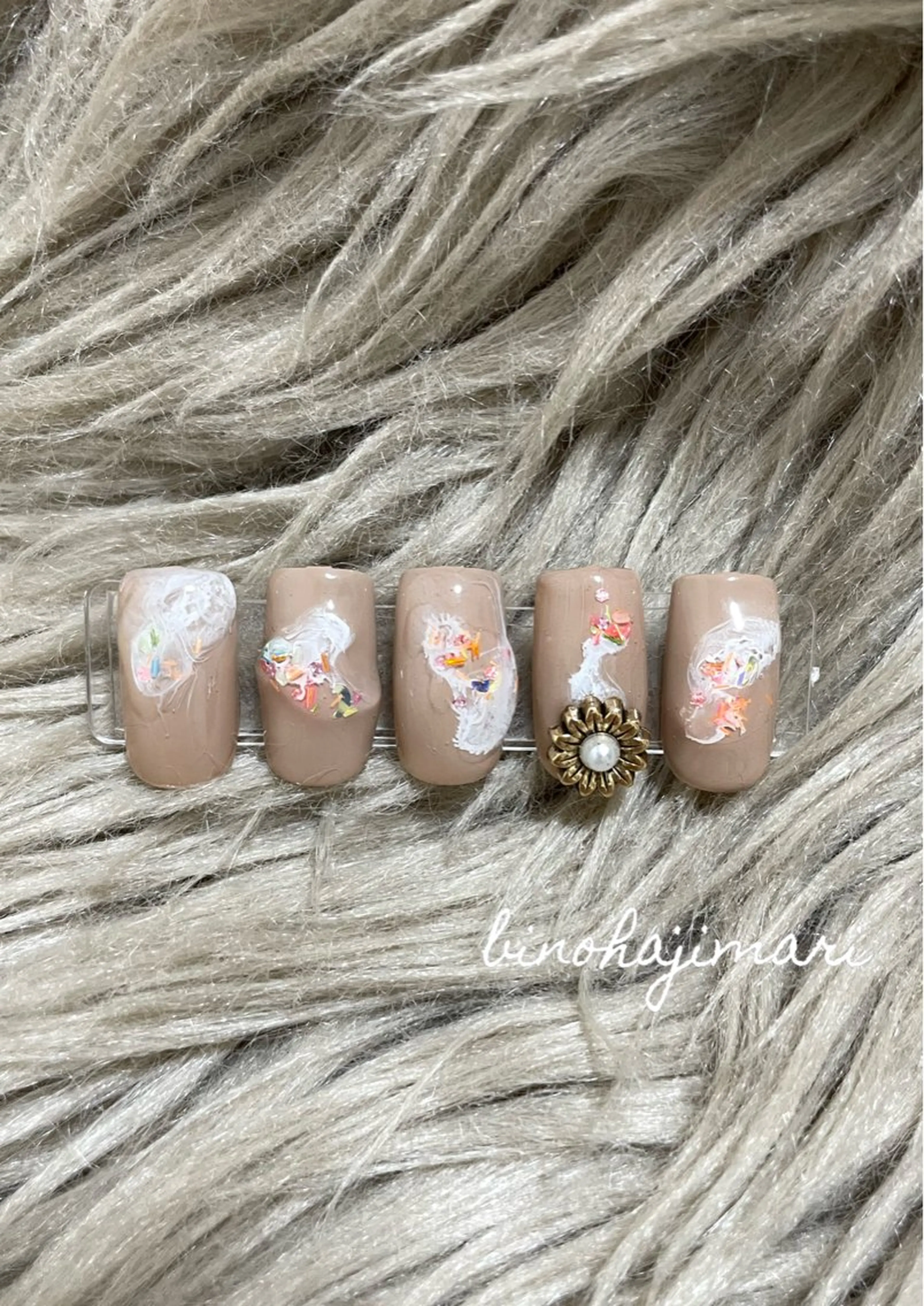 ネイル アートネイル フラッシュネイル 韓国ネイル ラメ(グリッター) スクエアネイル ♡Bivi♡自爪に 優しいネイルサロンのネイルデザイン