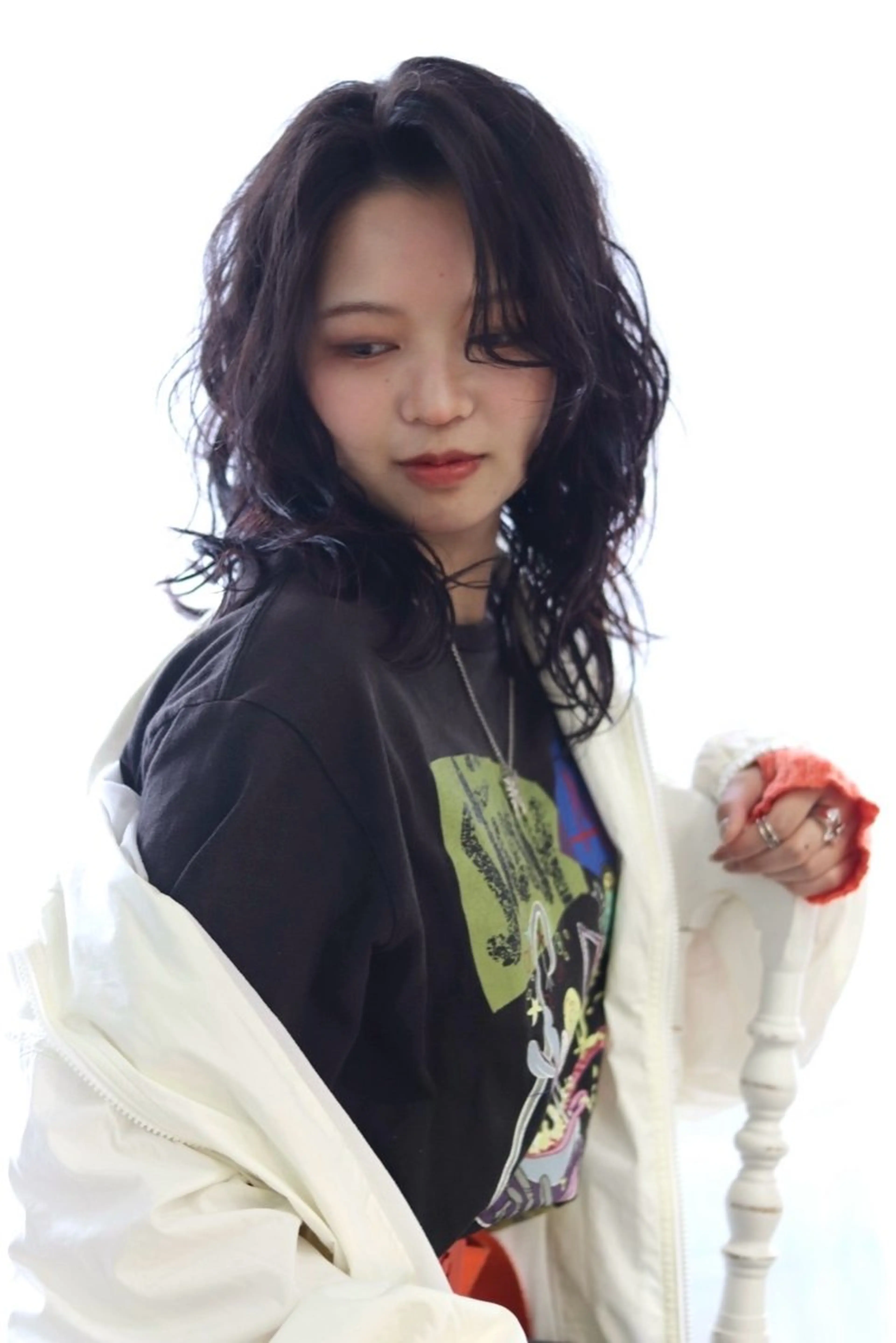 ミディアム 渡邉 優星のヘアスタイル