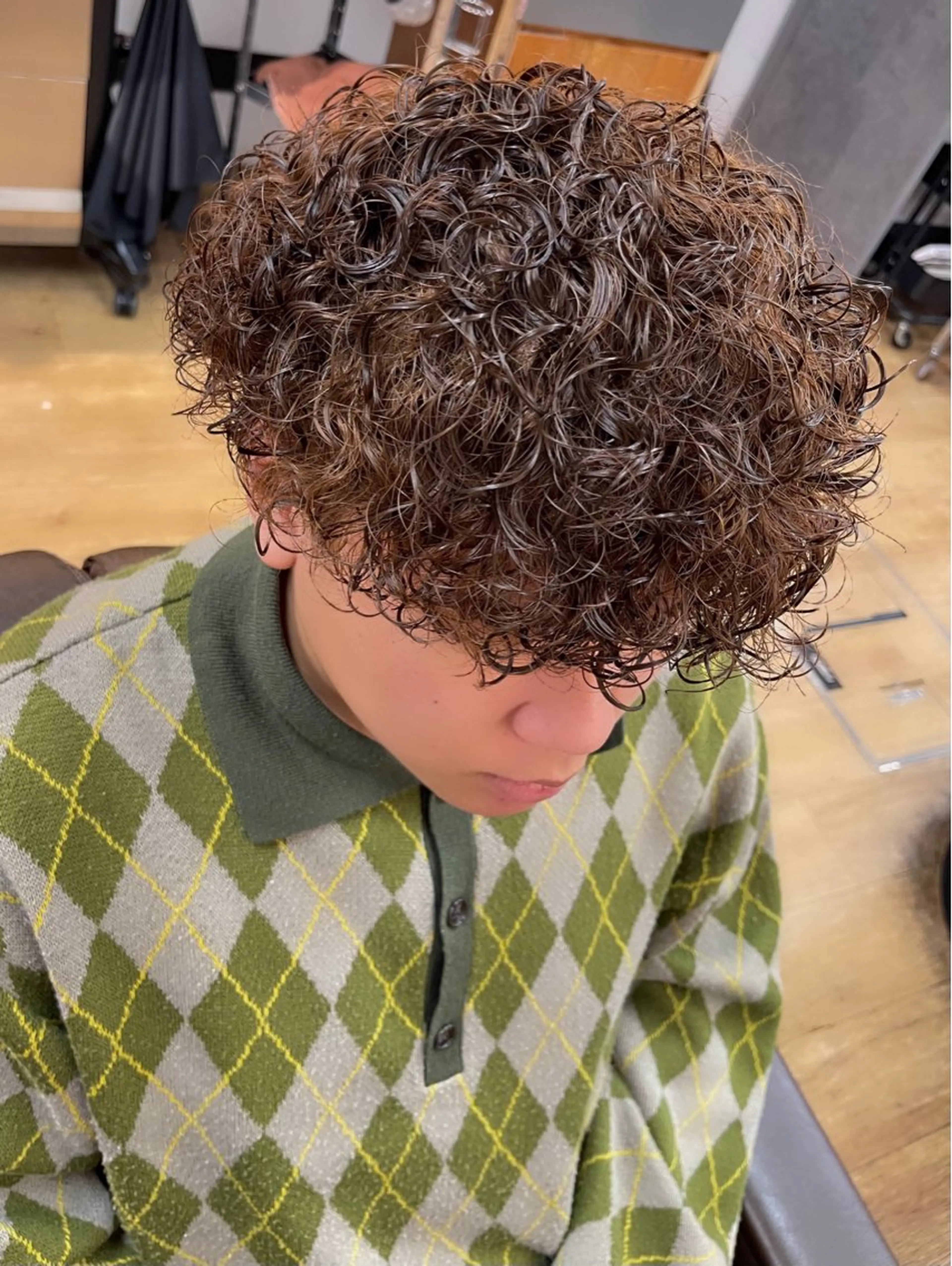 パーマ 阿部 春道のヘアスタイル