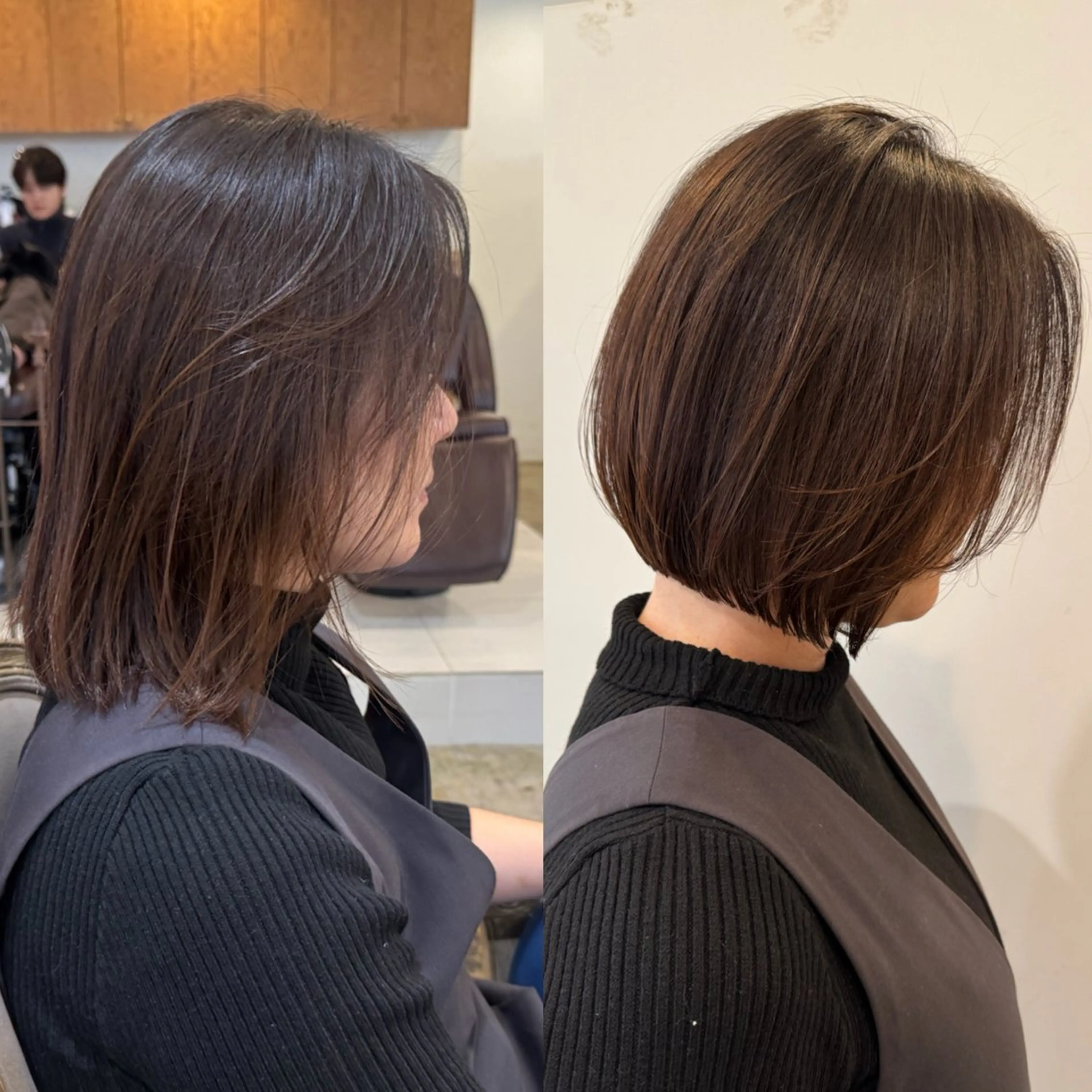 【✂️若作りに見えない✂️】大人女性向けボブ &コーティングトリートメント¥1,500の写真