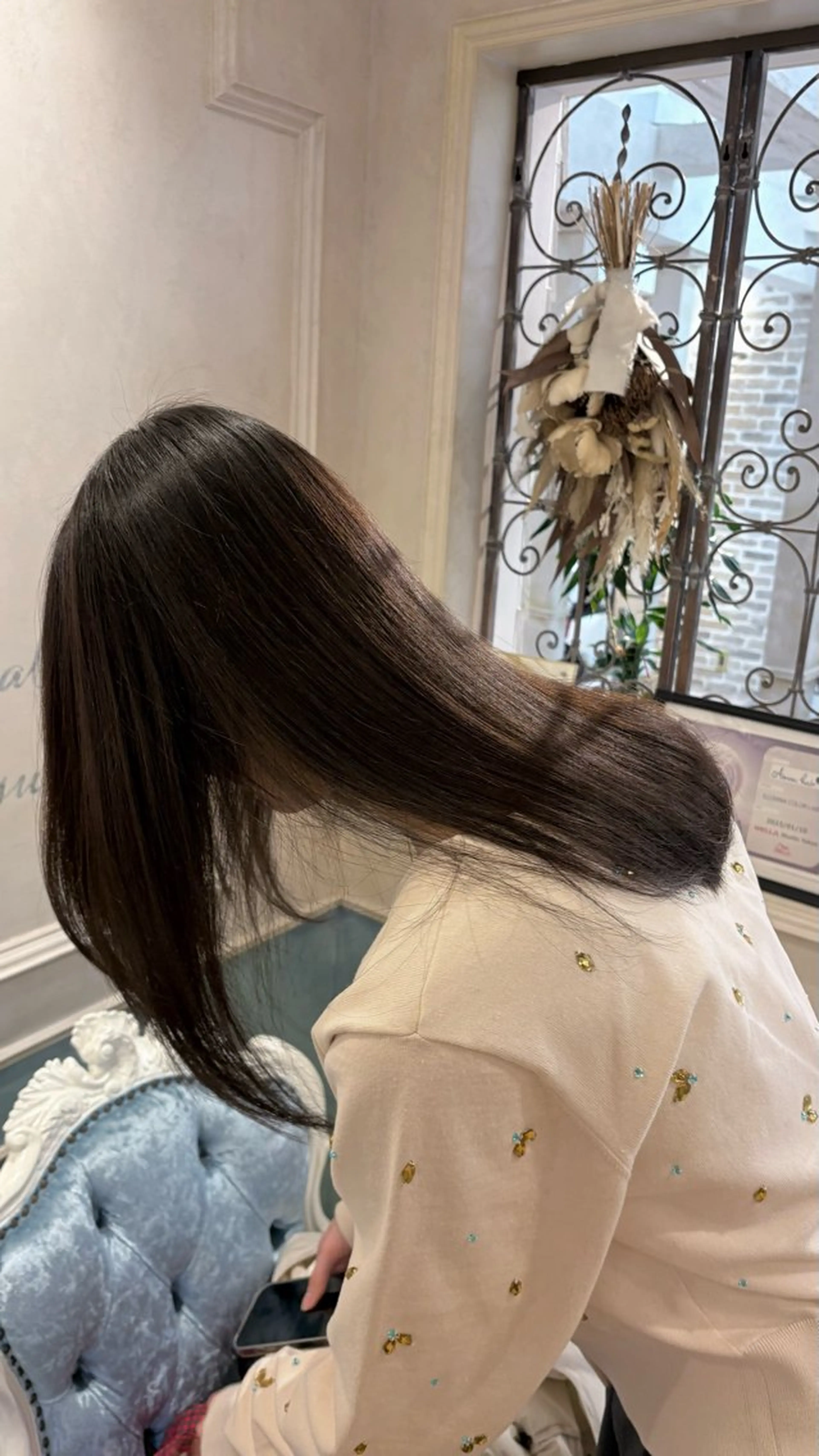 ミディアム カラー カット ヘアカラー トリートメント グレージュ|くすみ× 透明感|kazutoのヘアスタイル