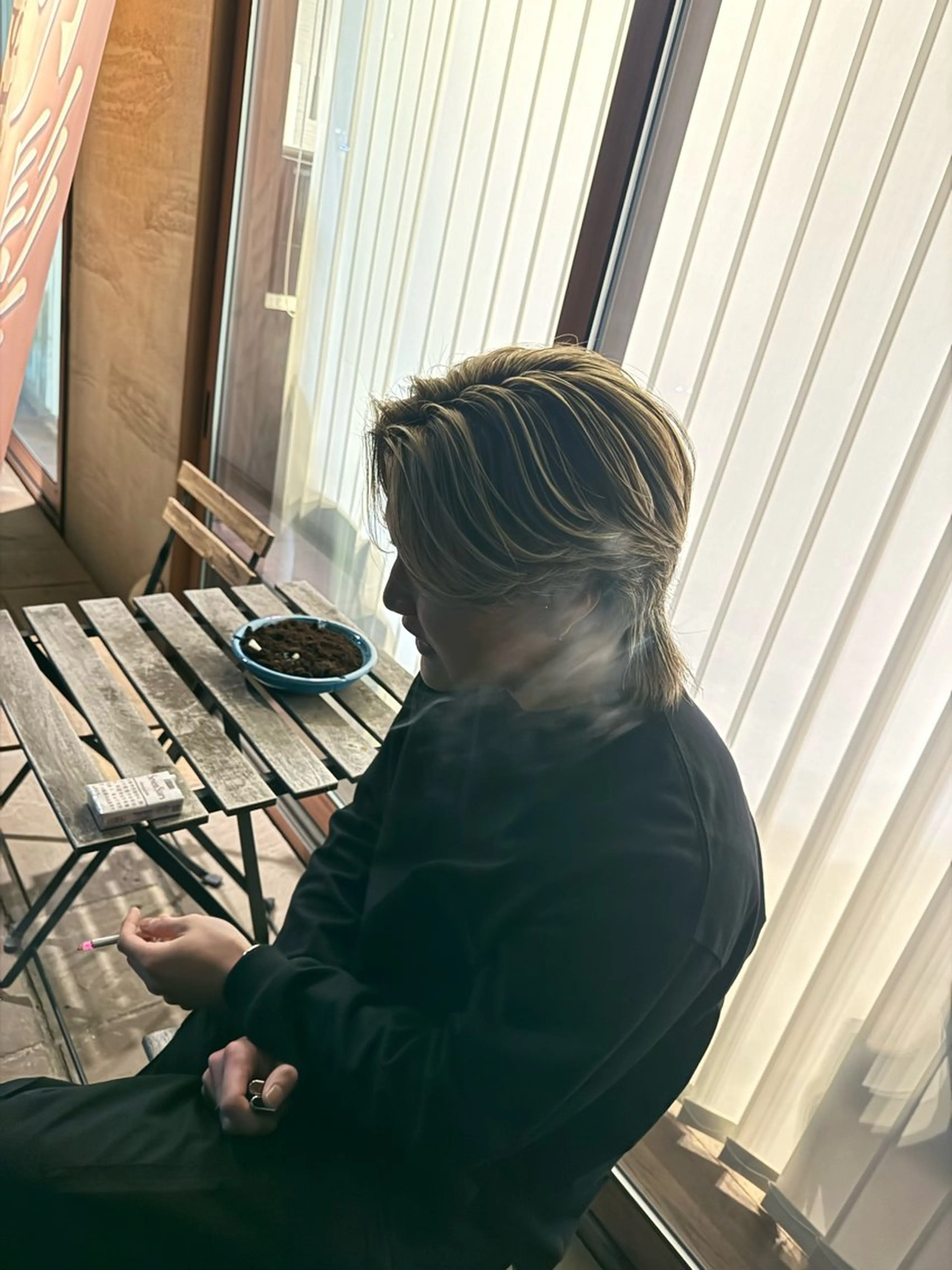 ミディアム カラー メンズ 二本木 秀成のヘアスタイル