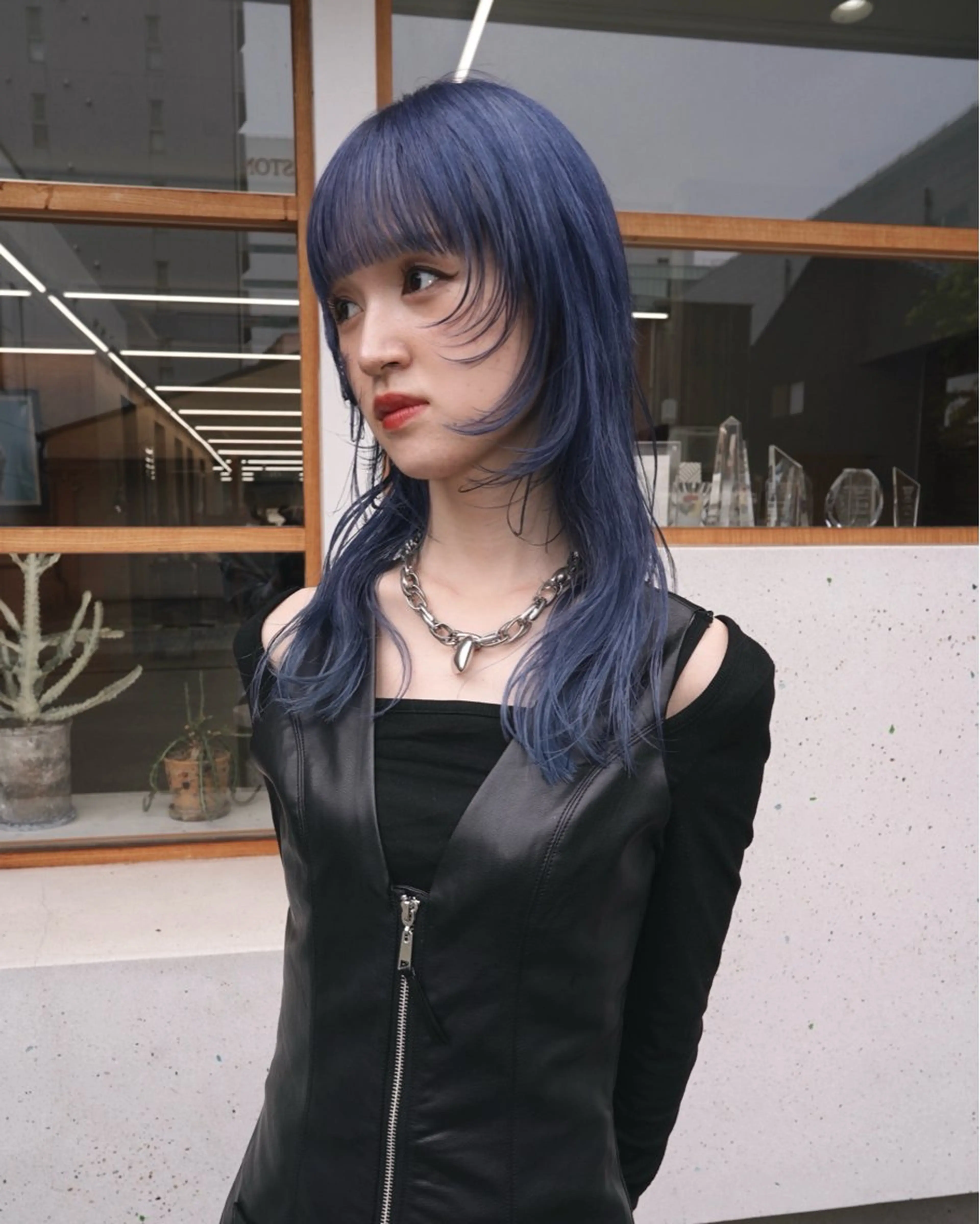 セミロング カラー ハッシュカット カット ヘアカラー トリートメント Kaito🐶/ デザイン/レイヤーのヘアスタイル