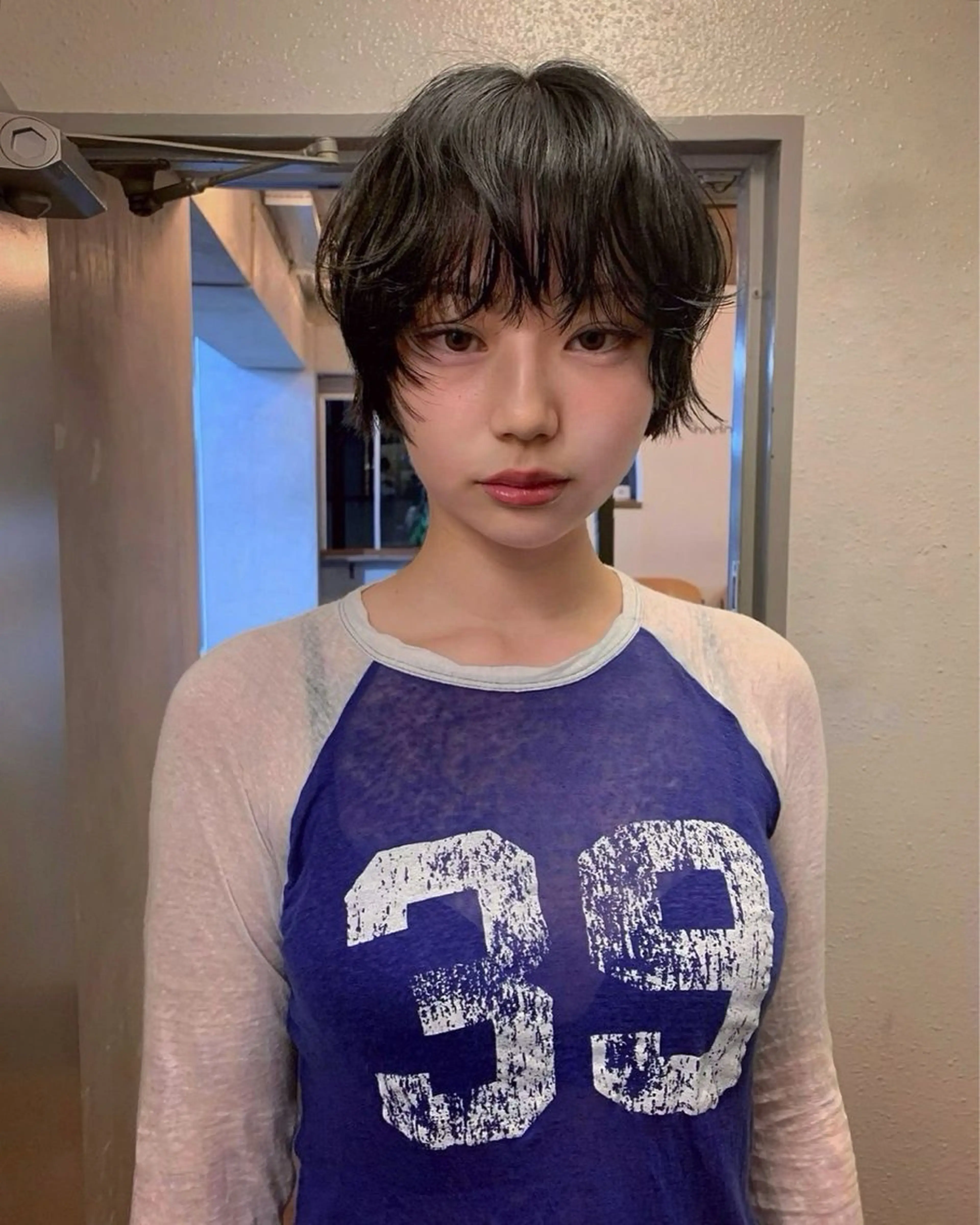 ショート レイヤー/顔周り/ 透明感/ののか💞のヘアスタイル