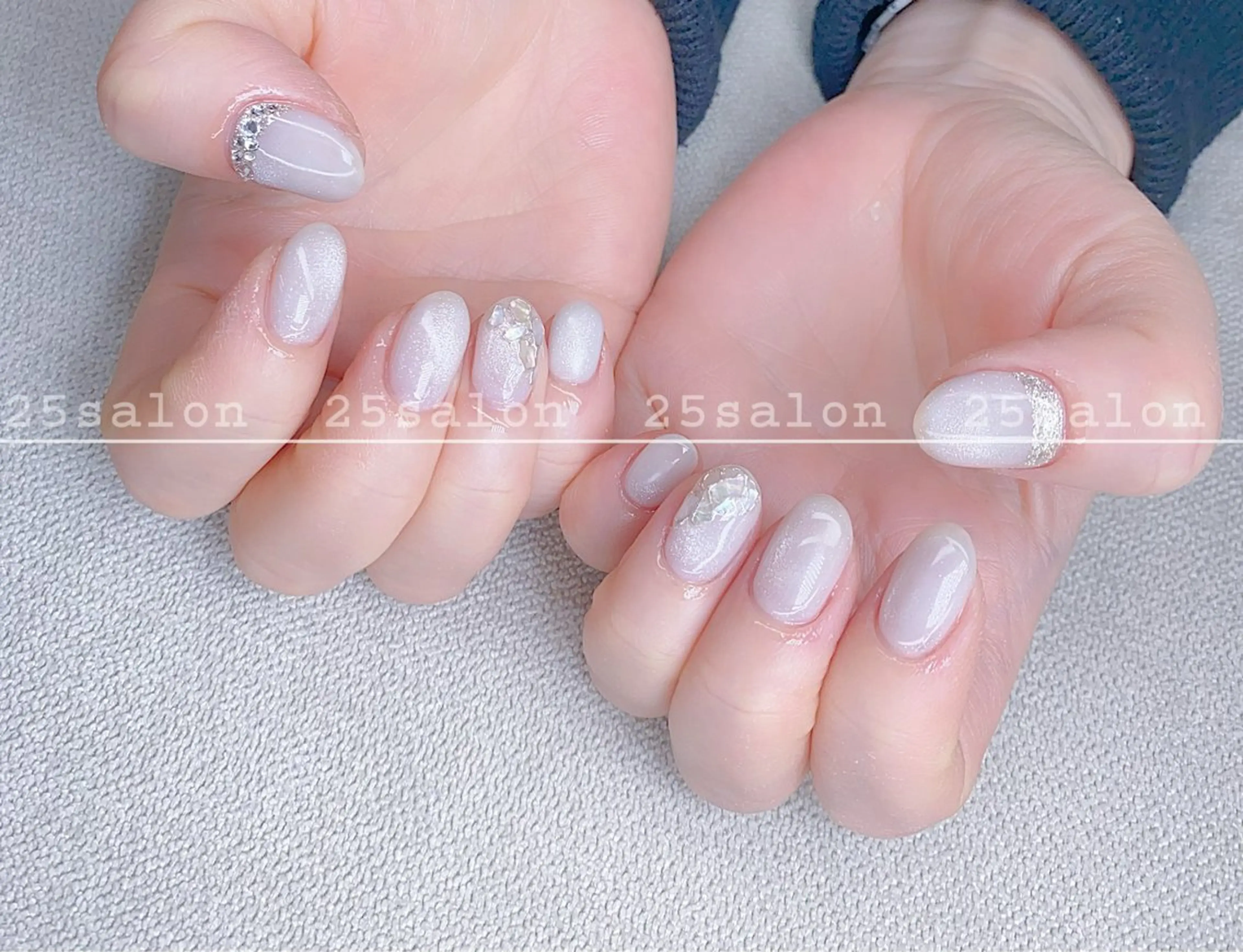 ネイル ジェルネイル 韓国ネイル ニュアンスネイル パラジェル ワンホンネイル 2 5のマツエク・マツパデザイン