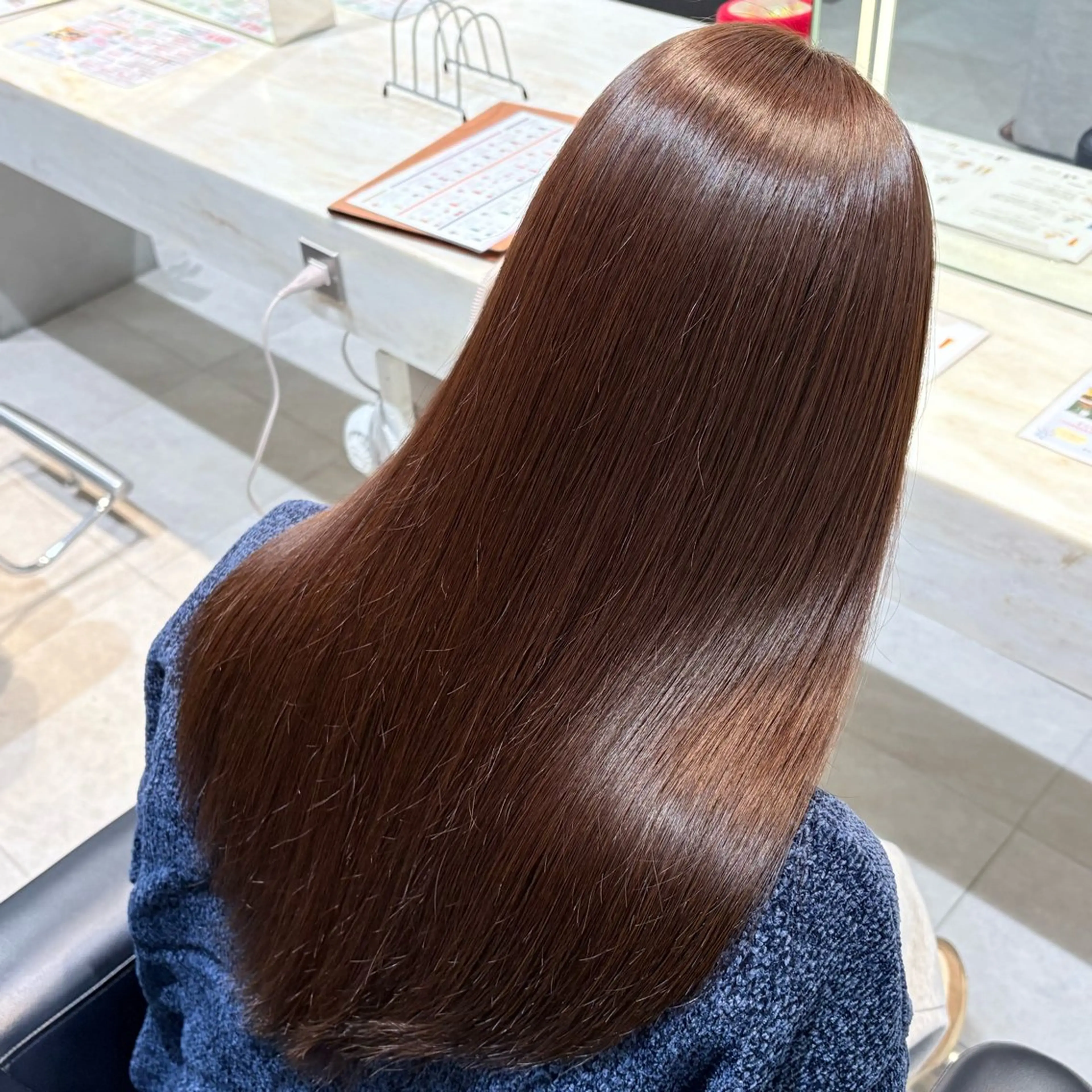 ロング カラー ヘアカラー トリートメント 縮毛矯正/Wカラー /アレンジ🌙あまにのヘアスタイル