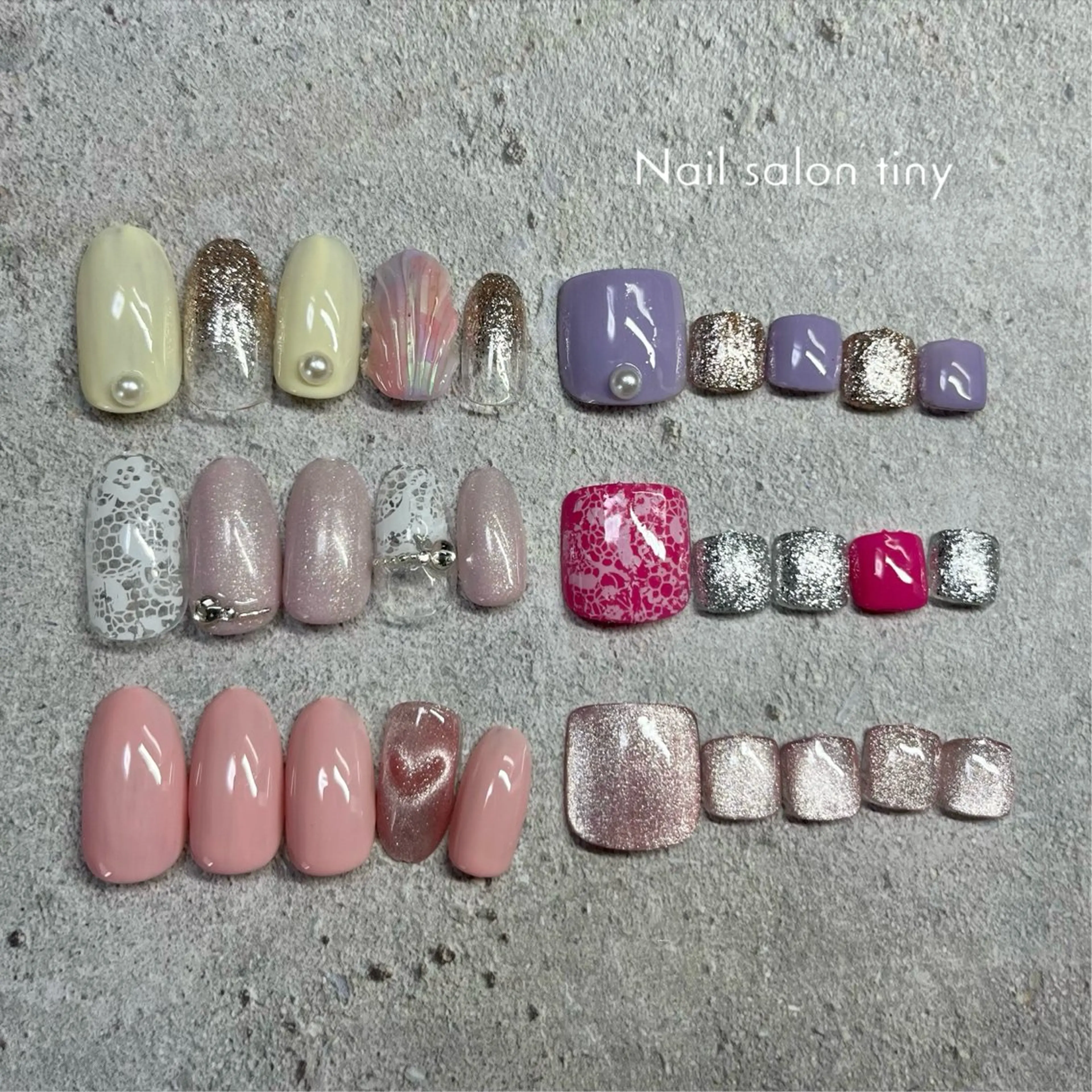ネイル Nail salon tiny🩵のネイルデザイン