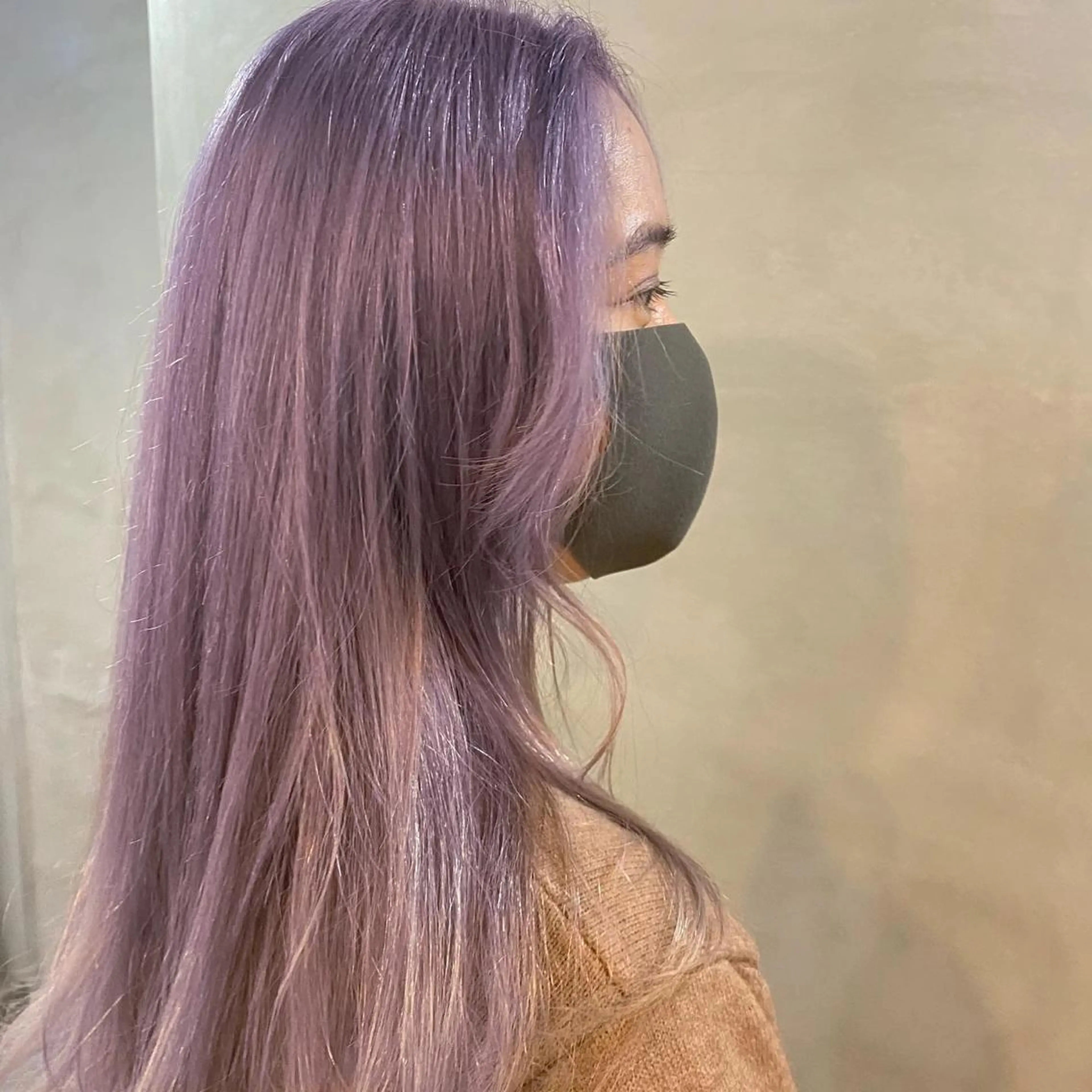 ロング カラー ベージュカラー 透明感カラー ハイトーン/透け感 カラー🎀真香のヘアスタイル