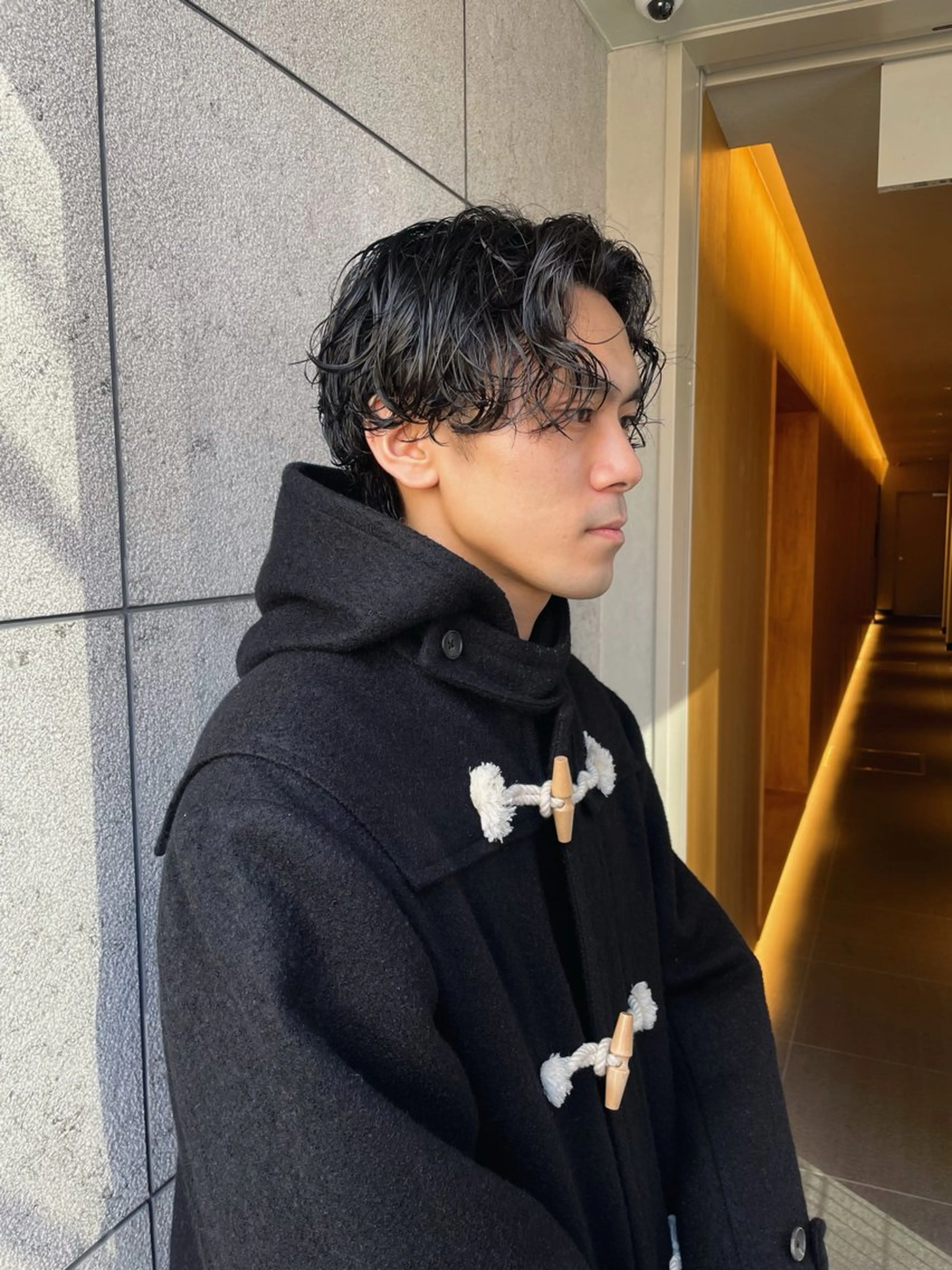 ショート パーマ メンズ カット パーマ トリートメント 難波 晃助のヘアスタイル
