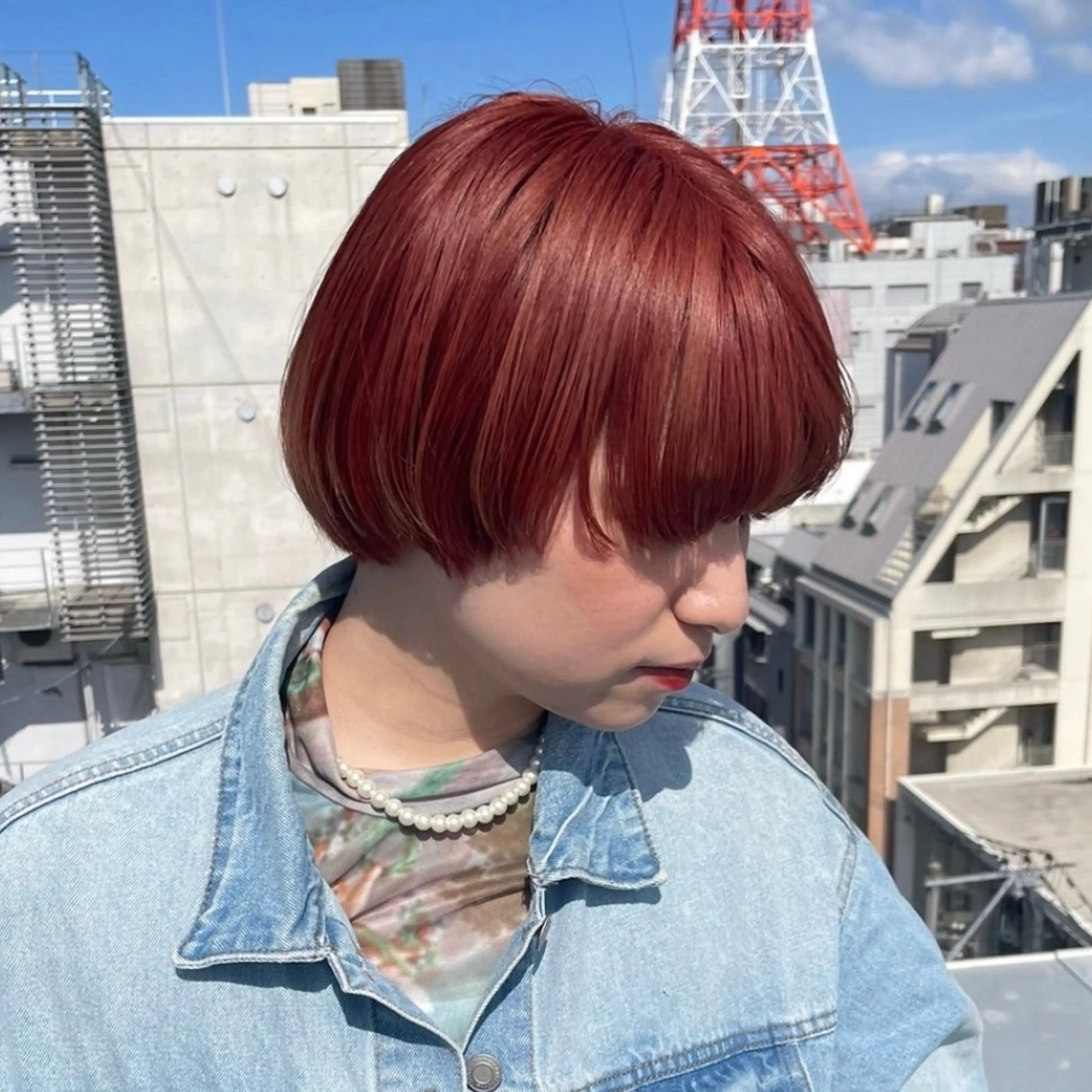 カット＋ブリーチダブルカラーの写真