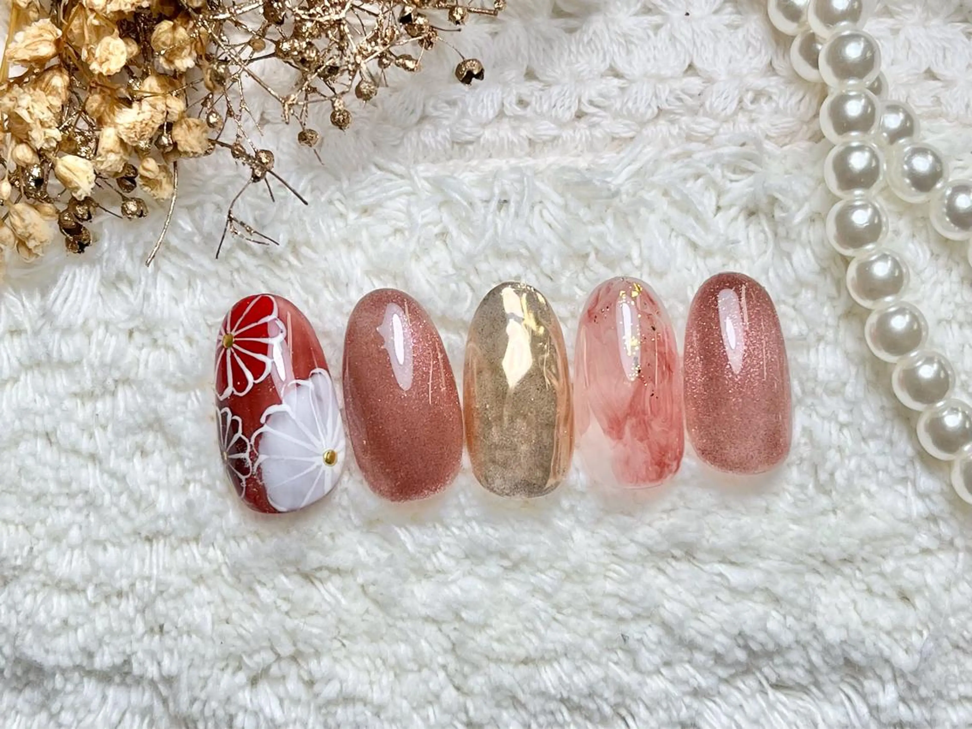 ネイル ハンドネイル プティリボン 武蔵小金井店のネイルデザイン