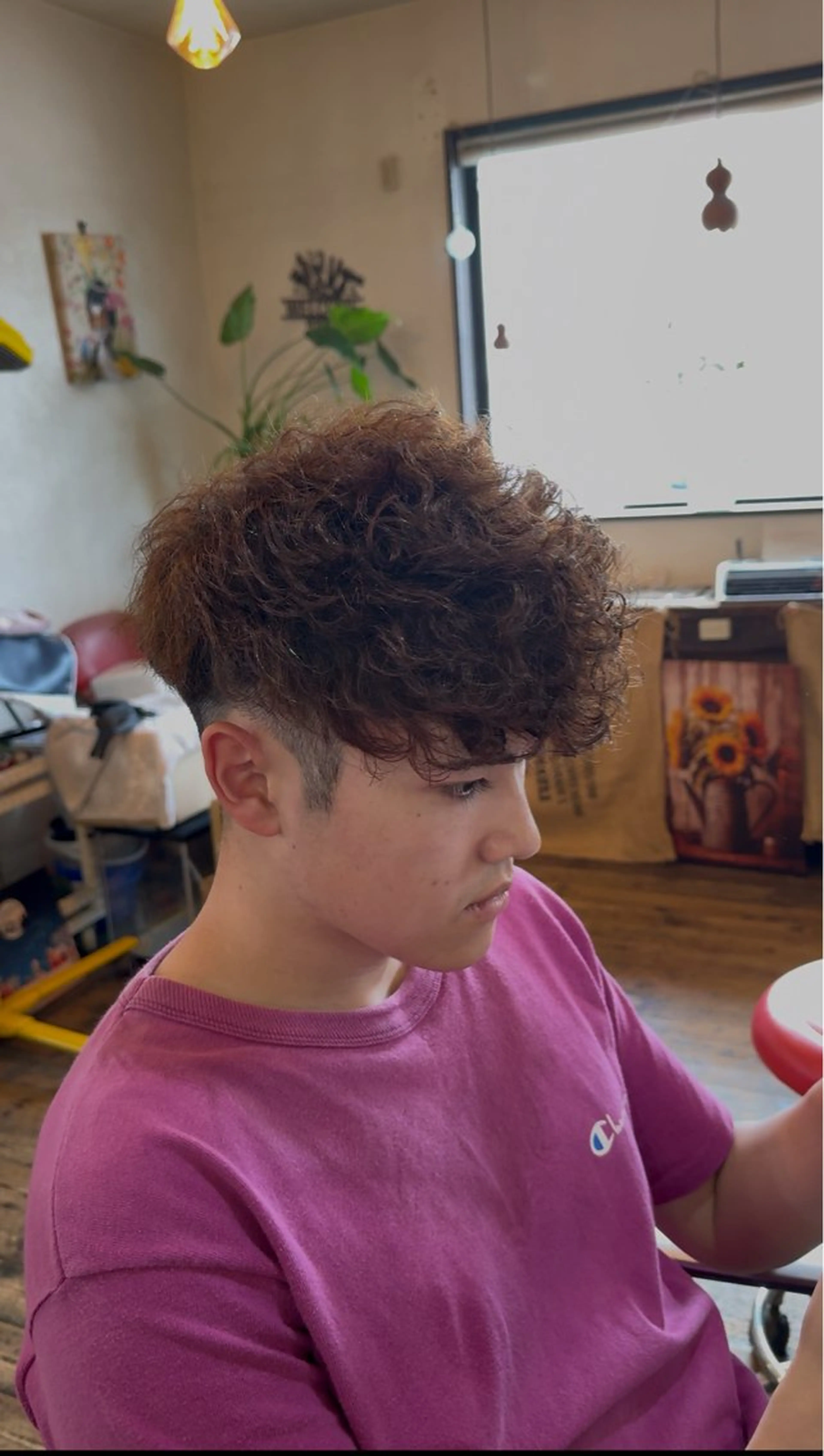 パーマ メンズ スペインカール クラシックスタイル 💈鈴木洵誠のヘアスタイル