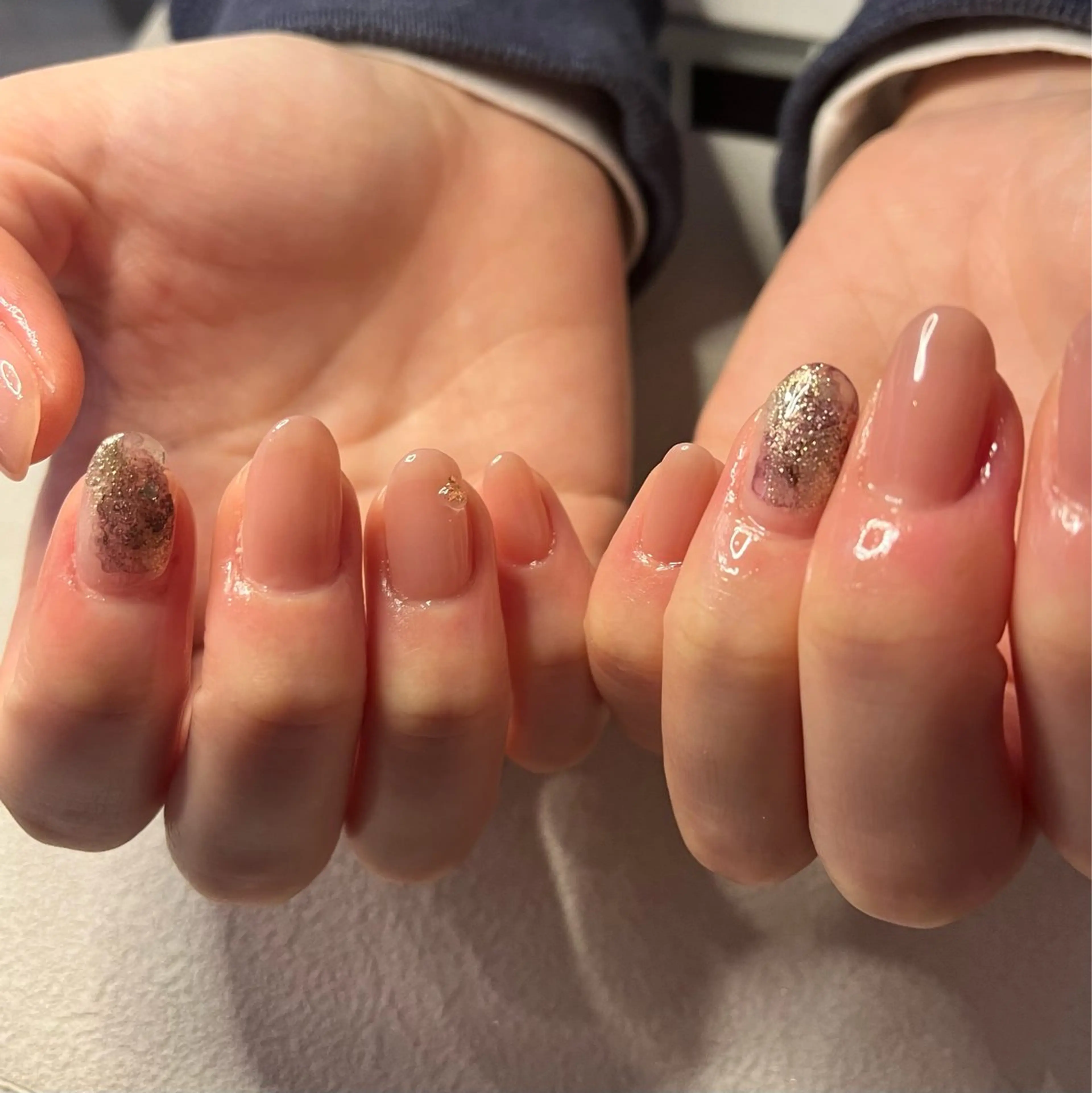 ネイル ジェルネイル ワンカラーネイル パラジェル ハンドネイル nail slow.のネイルデザイン