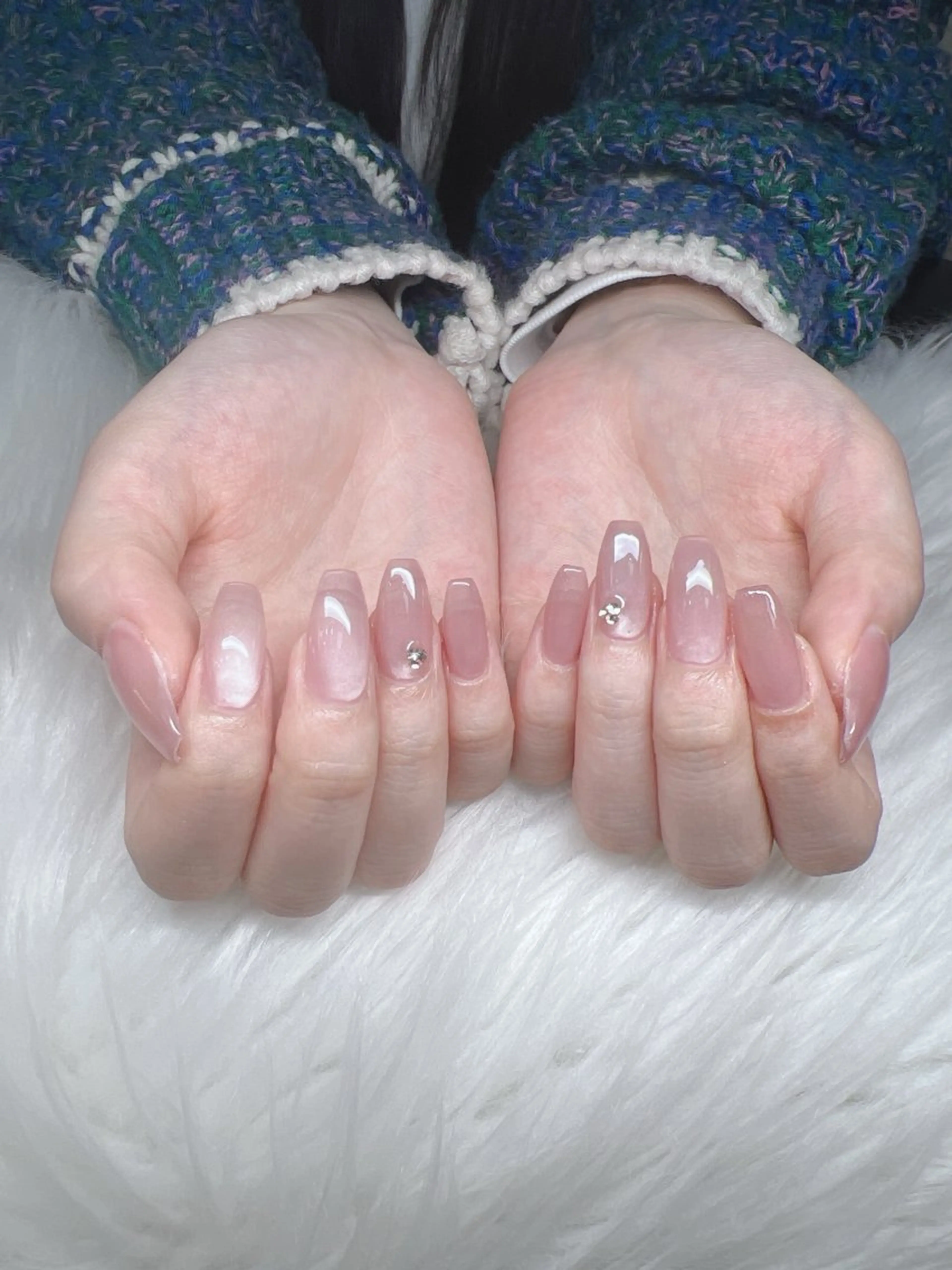 ネイル ハンドネイル Lee Nails チップ長さだし専門店のネイルデザイン