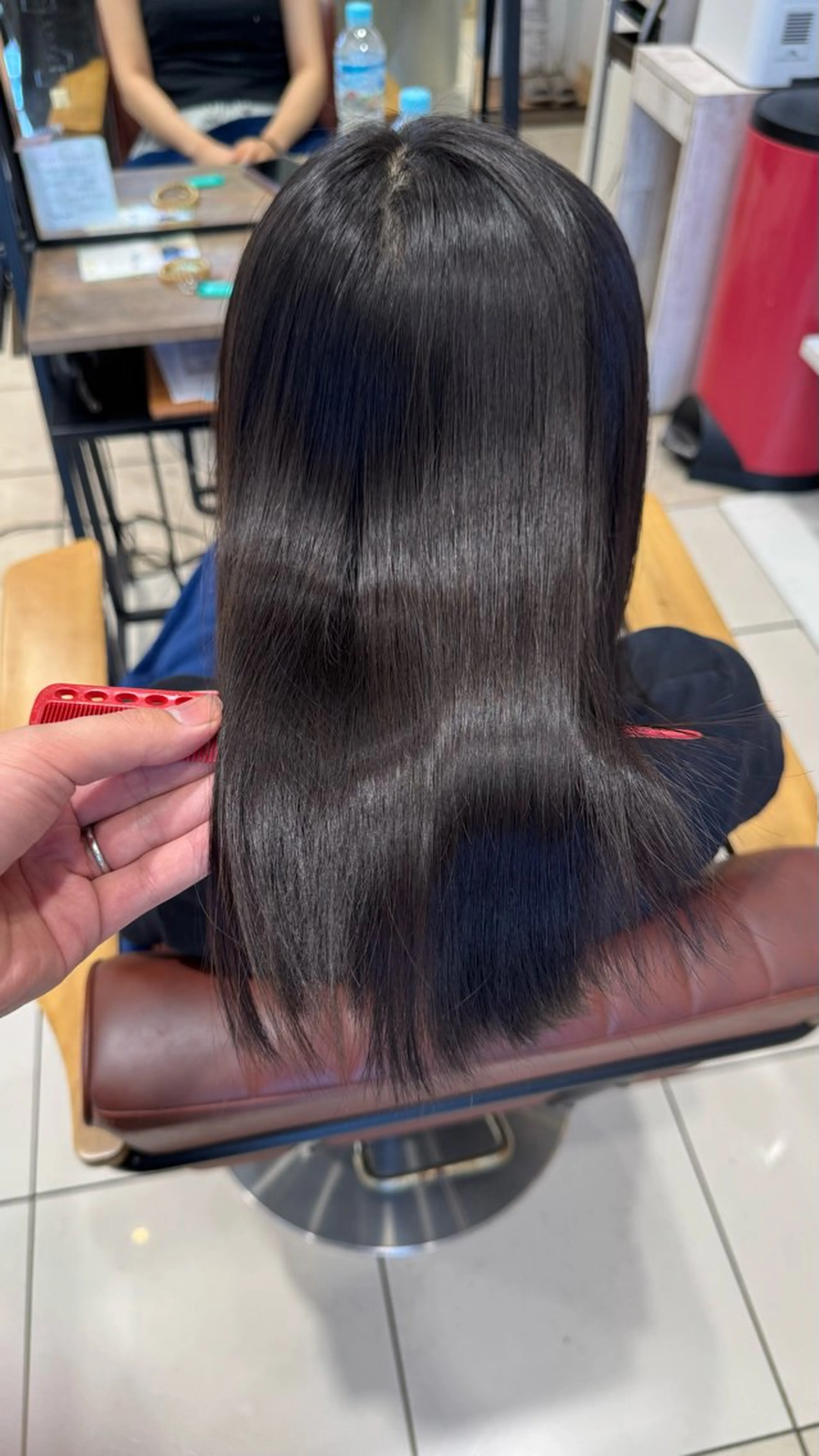 ミディアム 縮毛矯正 縮毛矯正/髪質改善 特化/冨島智基のヘアスタイル