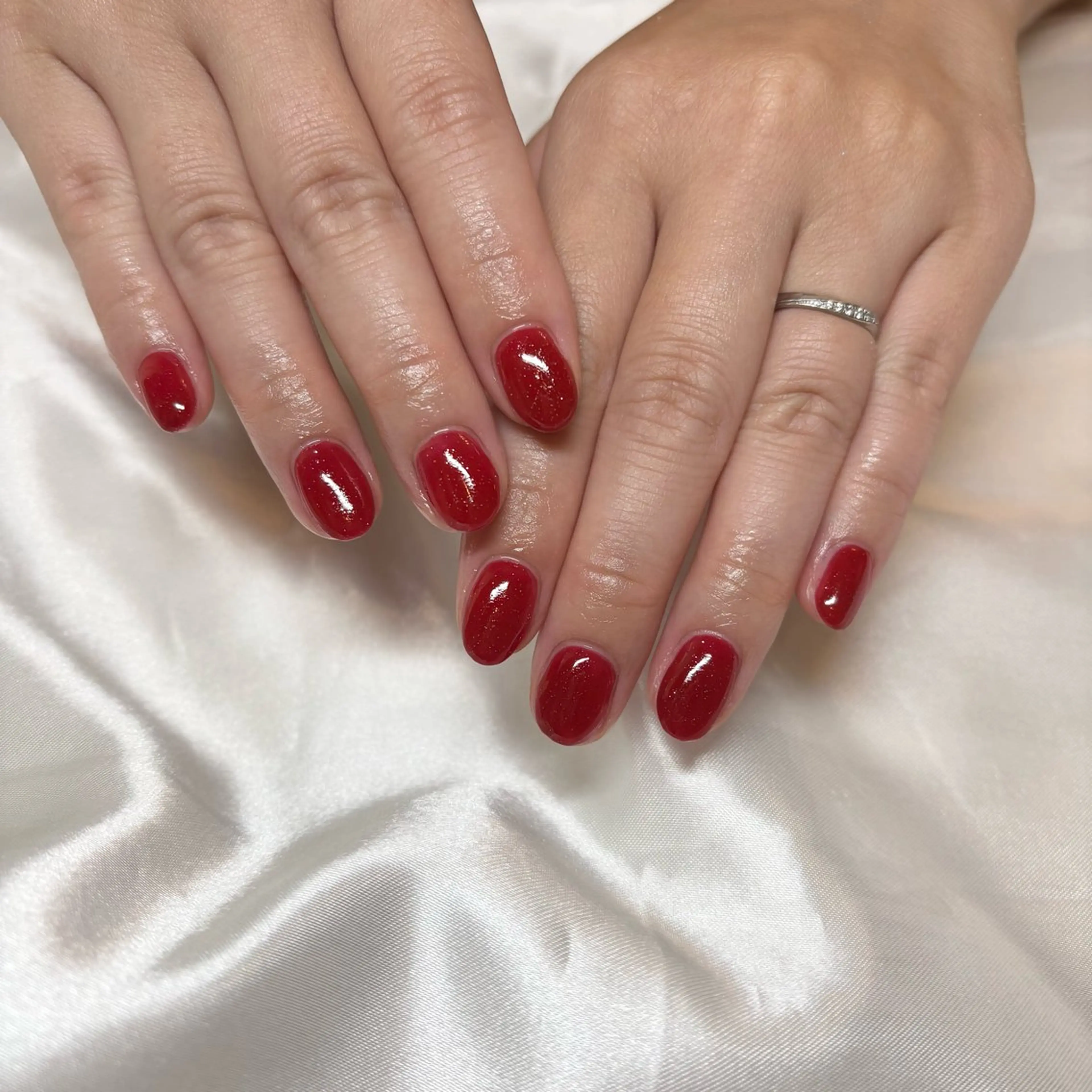 ネイル ラメ(グリッター) ハンドネイル yuna ⭐︎のネイルデザイン