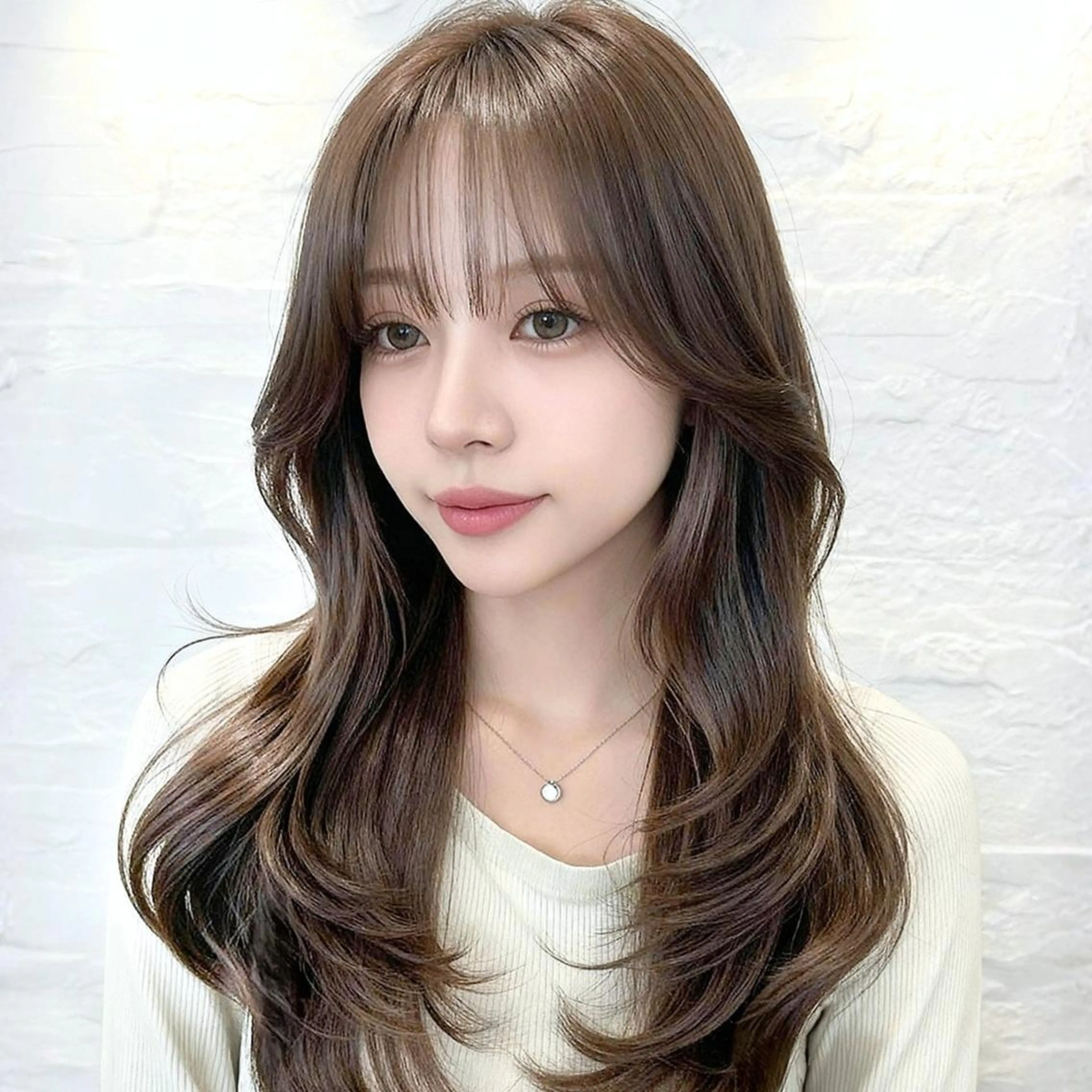 ロング カラー イルミナカラー レイヤーカット 縮毛矯正 SOURCE京橋🌟 艶カラー/ヘアケアのヘアスタイル