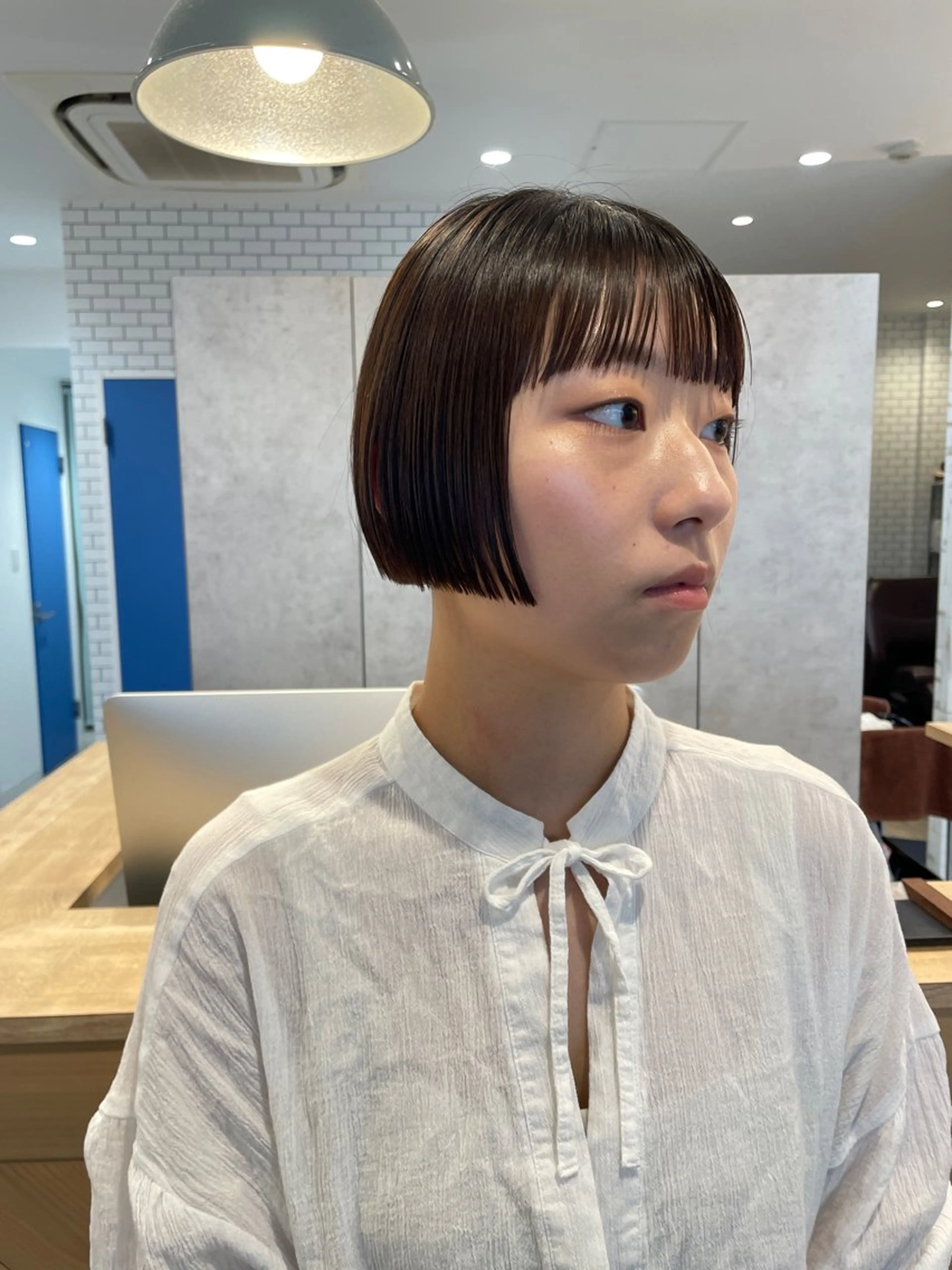 ショート カット ヘッドスパ 🌵ボブ/切りっぱな し/ショート藤長芽生のヘアスタイル