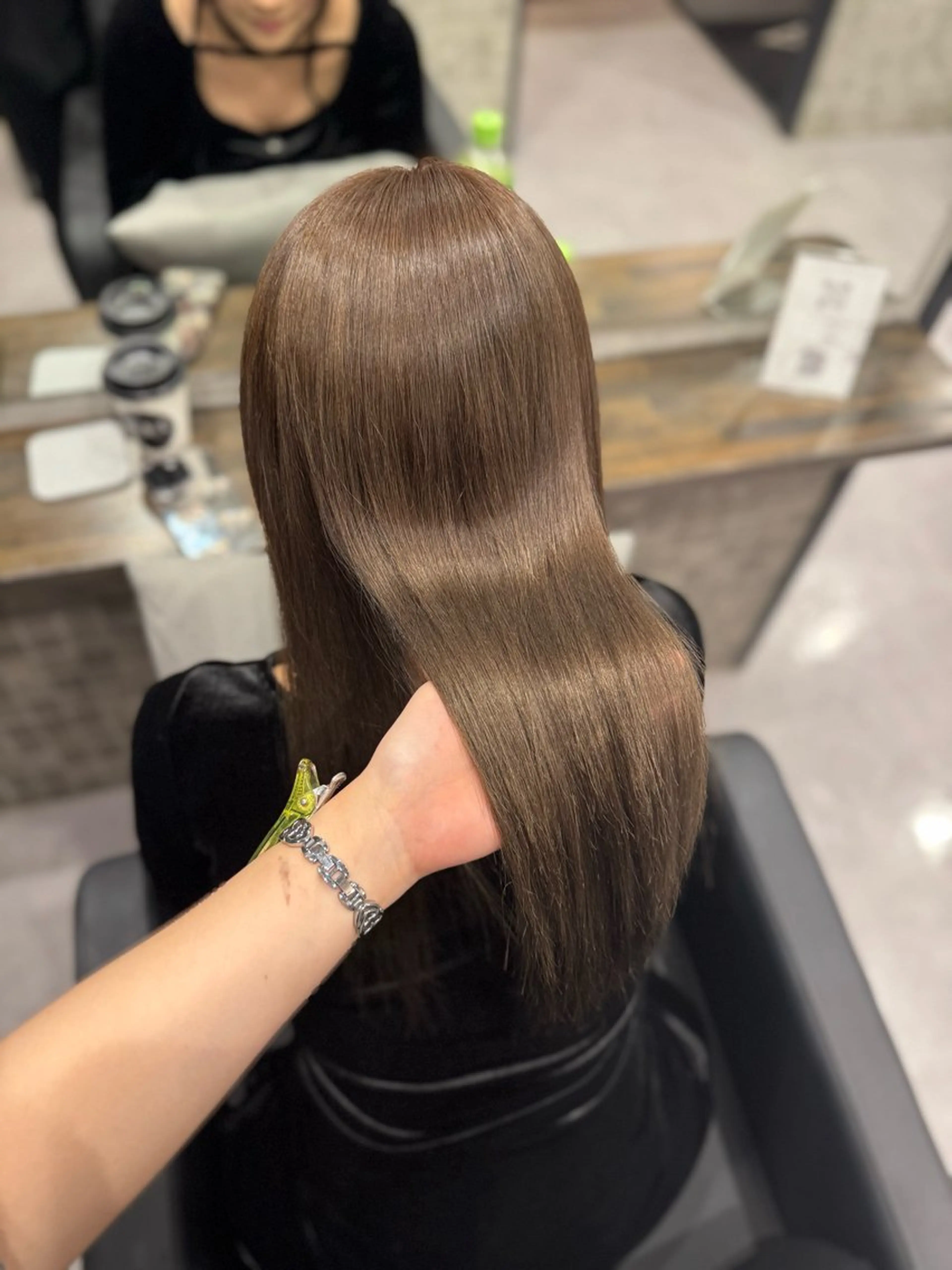 セミロング カラー ベージュカラー 🖤Ayaka🖤 モデル様募集中🌙のヘアスタイル