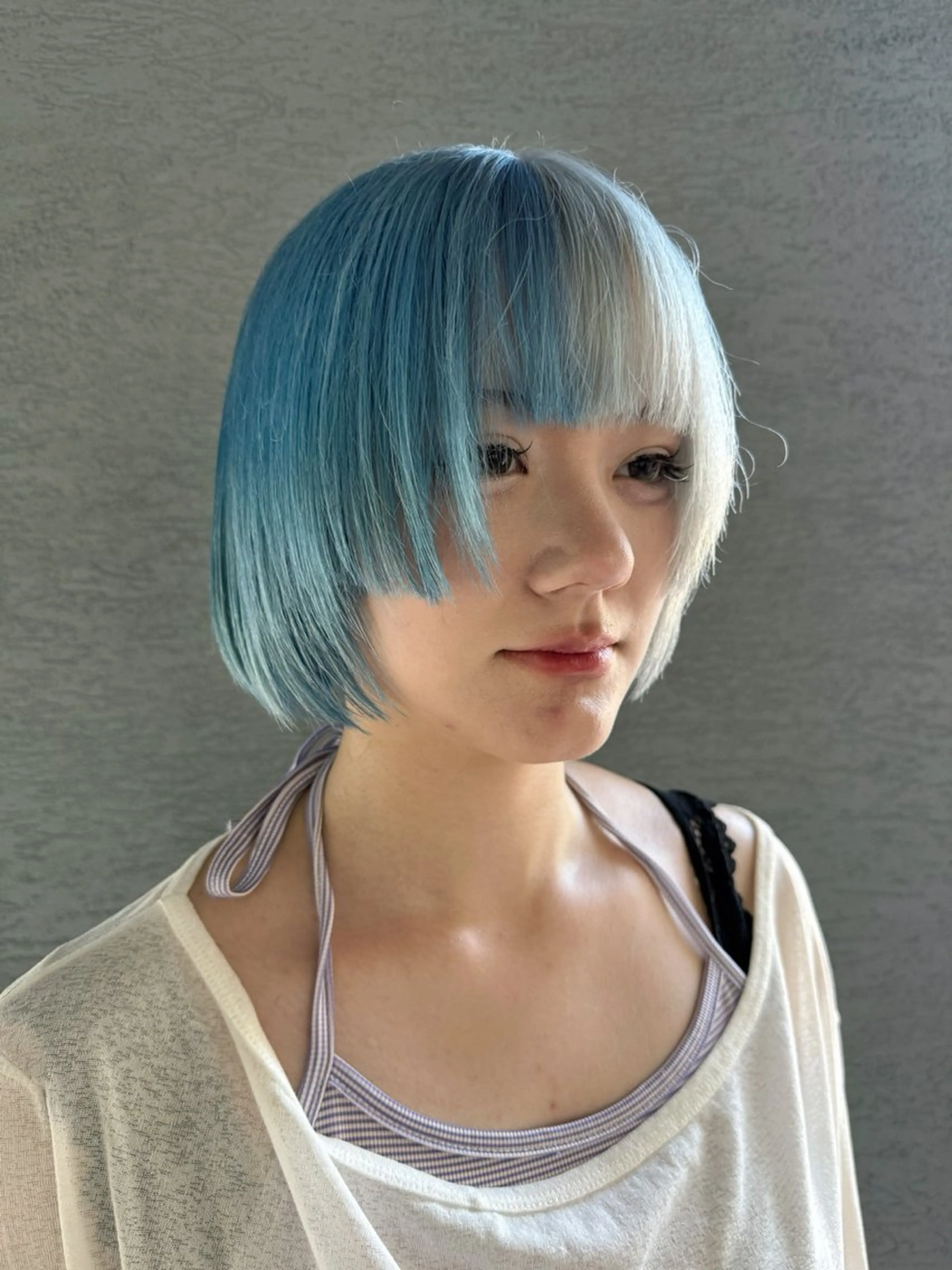 ミディアム ヘアカラー トリートメント 山影✨バレイヤージュ ハイライト✨メンズ◎のヘアスタイル