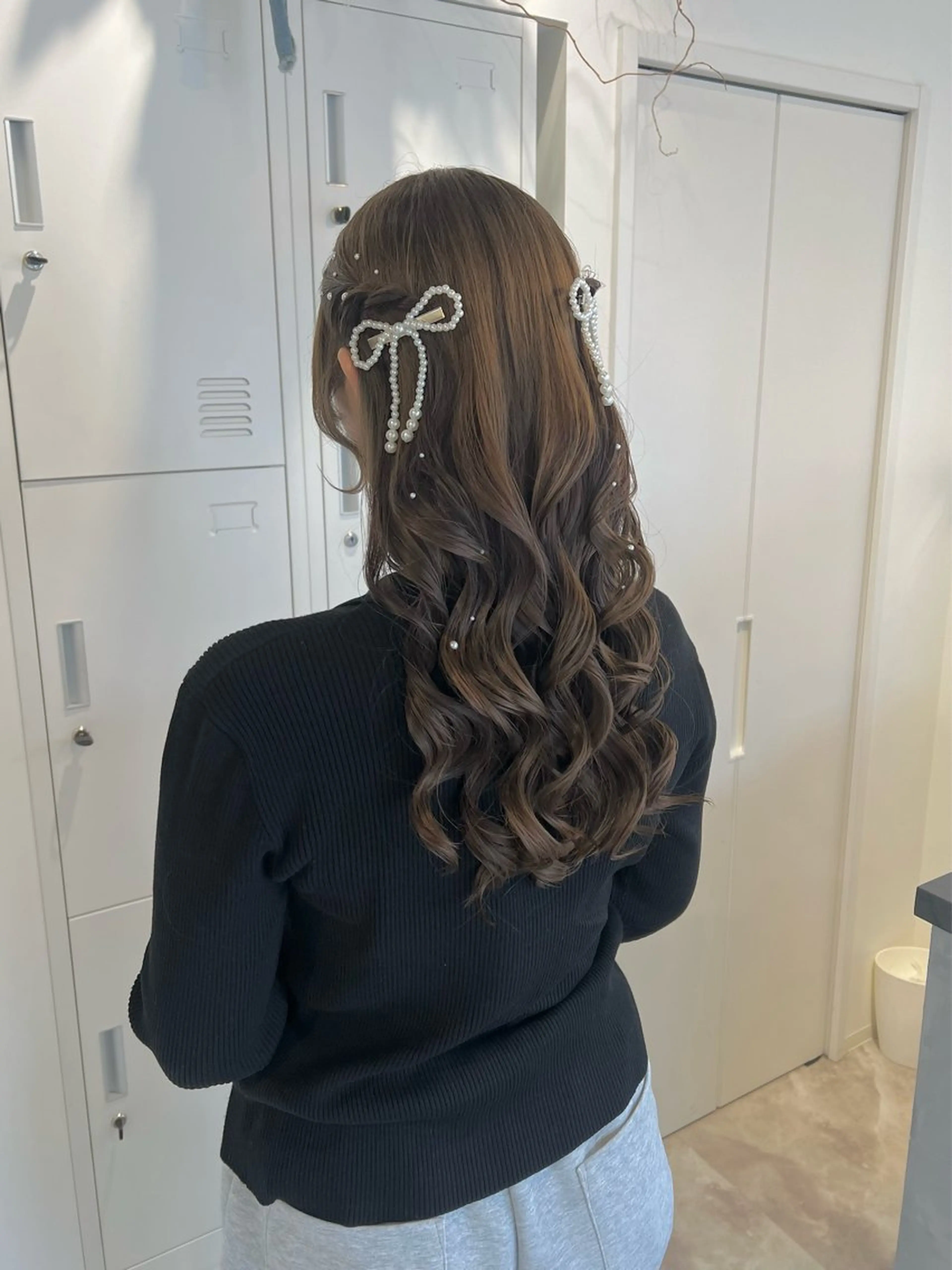 ロング ヘアアレンジ ヘアセット 黒阪 なみのヘアスタイル
