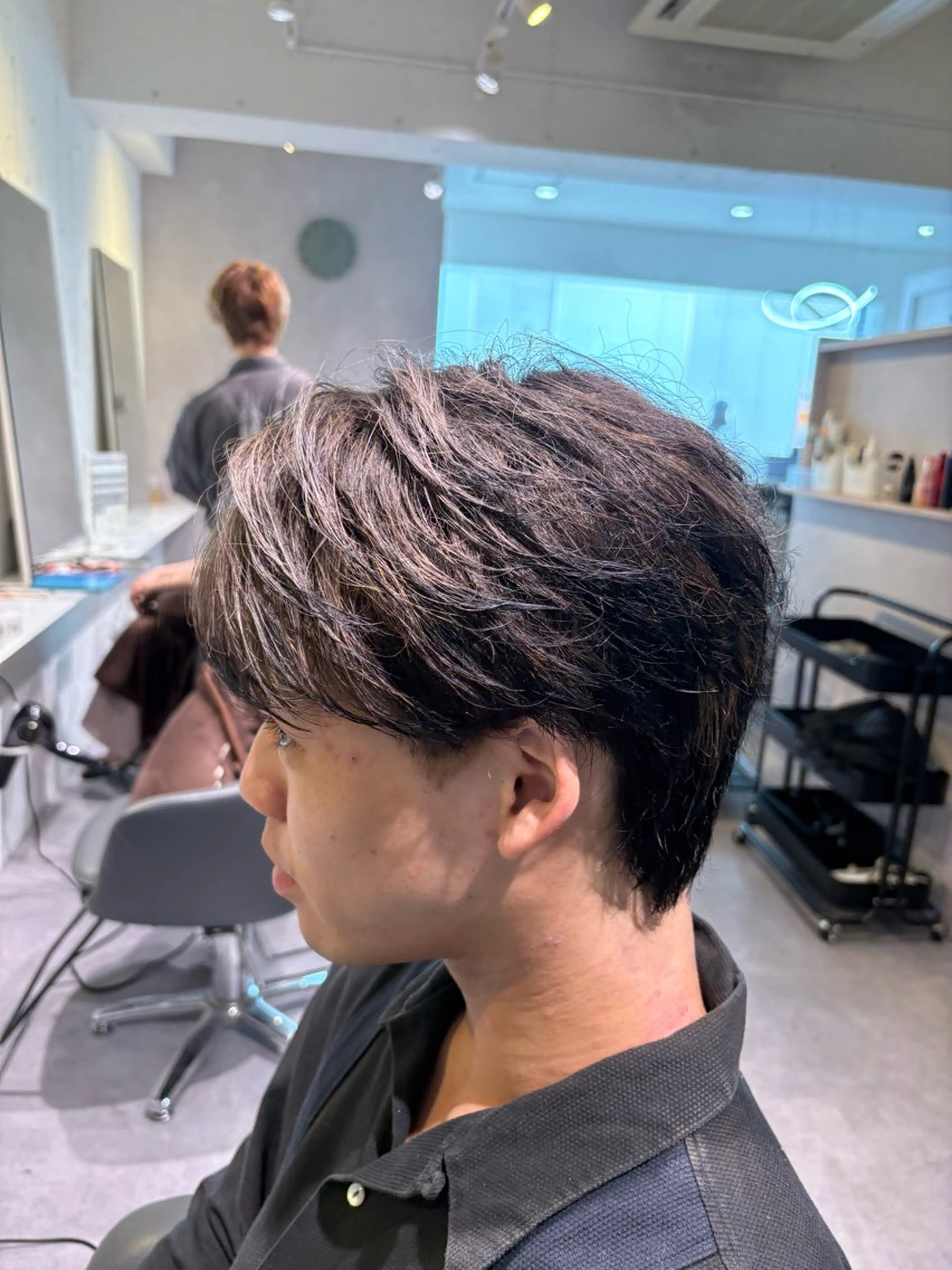 カラー メンズ 濱口 健慎のヘアスタイル
