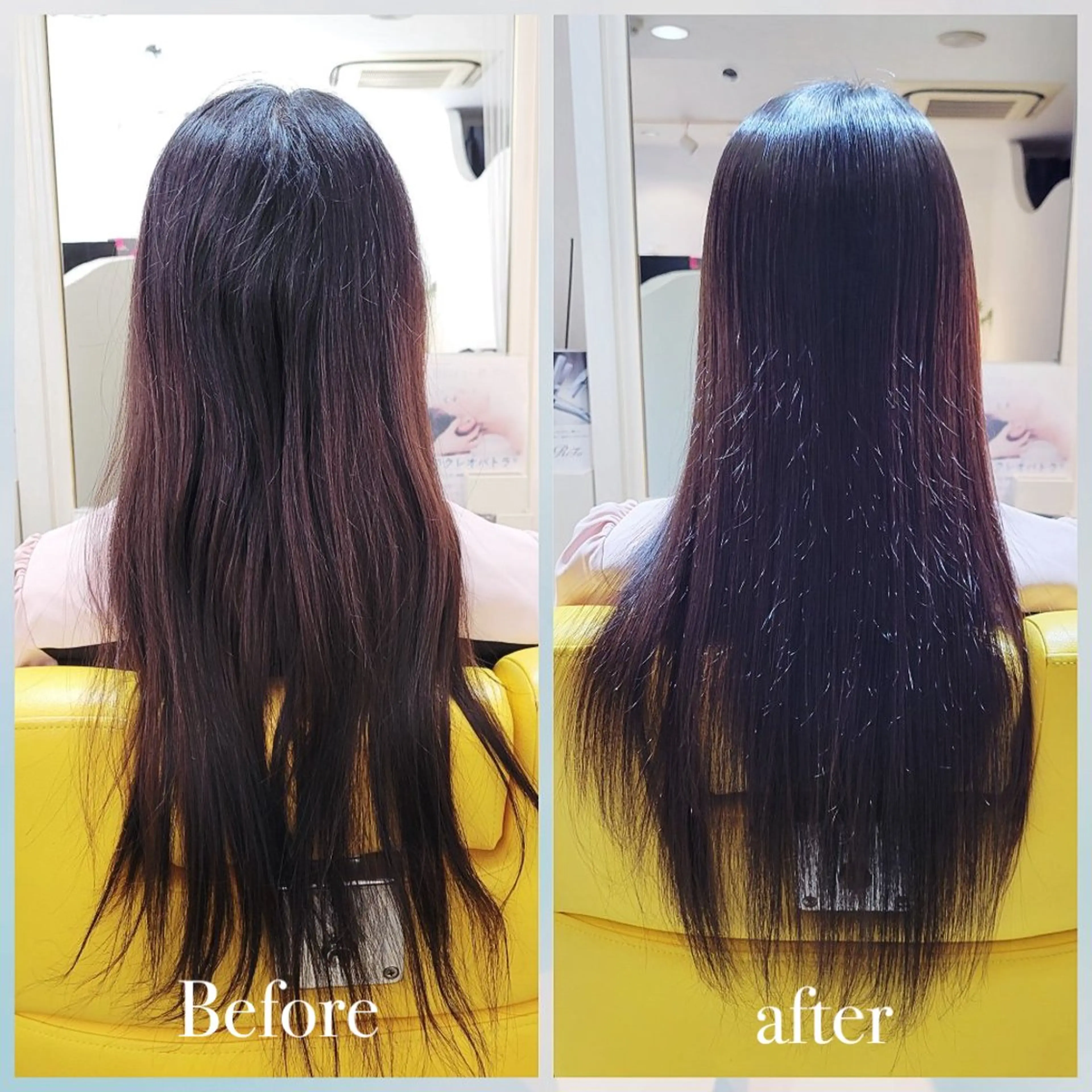 ロング くせ毛 縮毛矯正 トリートメント 酸性ストレート 加納 和枝のヘアスタイル