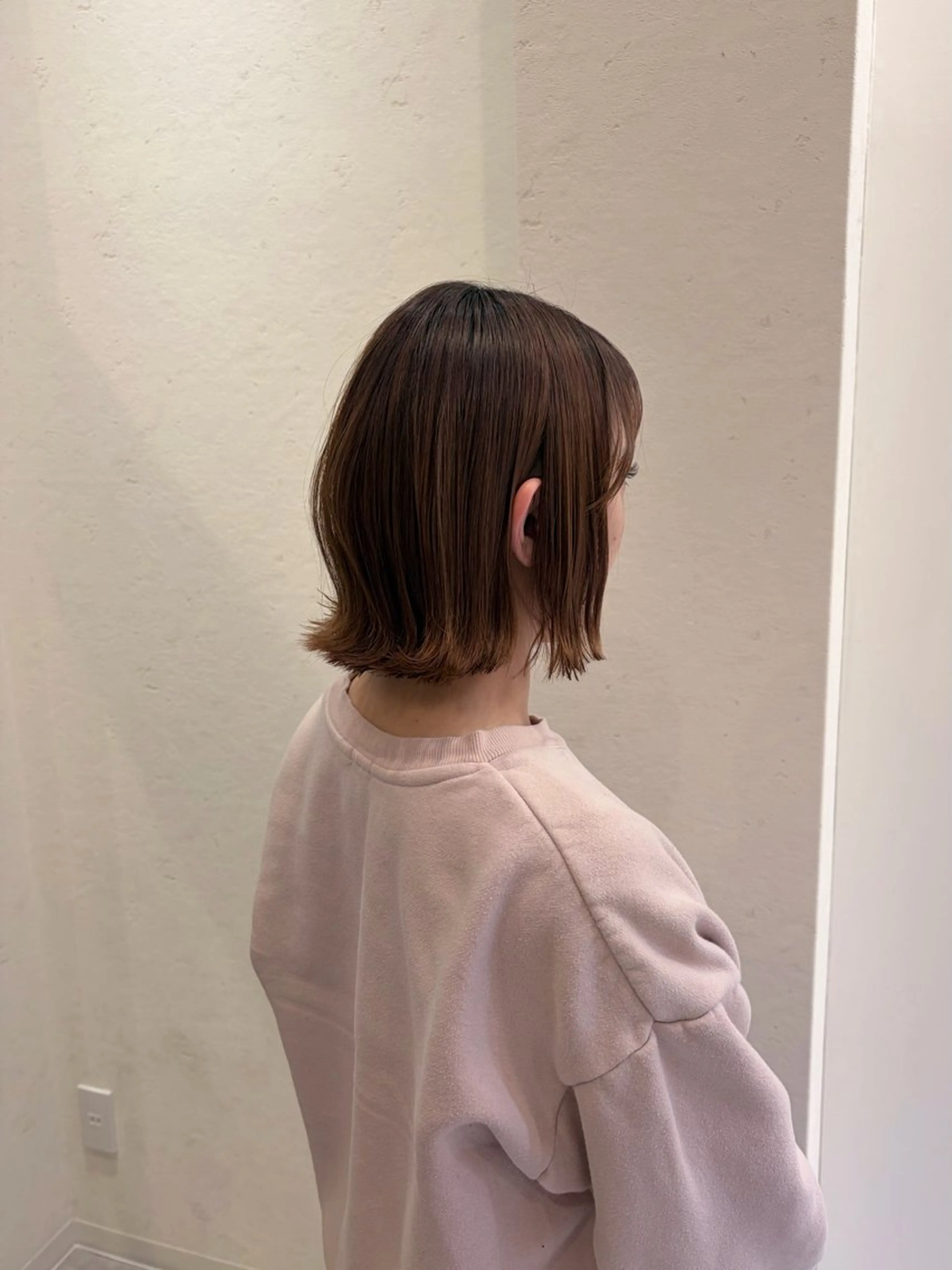 ショート 切りっぱなしボブ ボブ yuu モデル募集のヘアスタイル