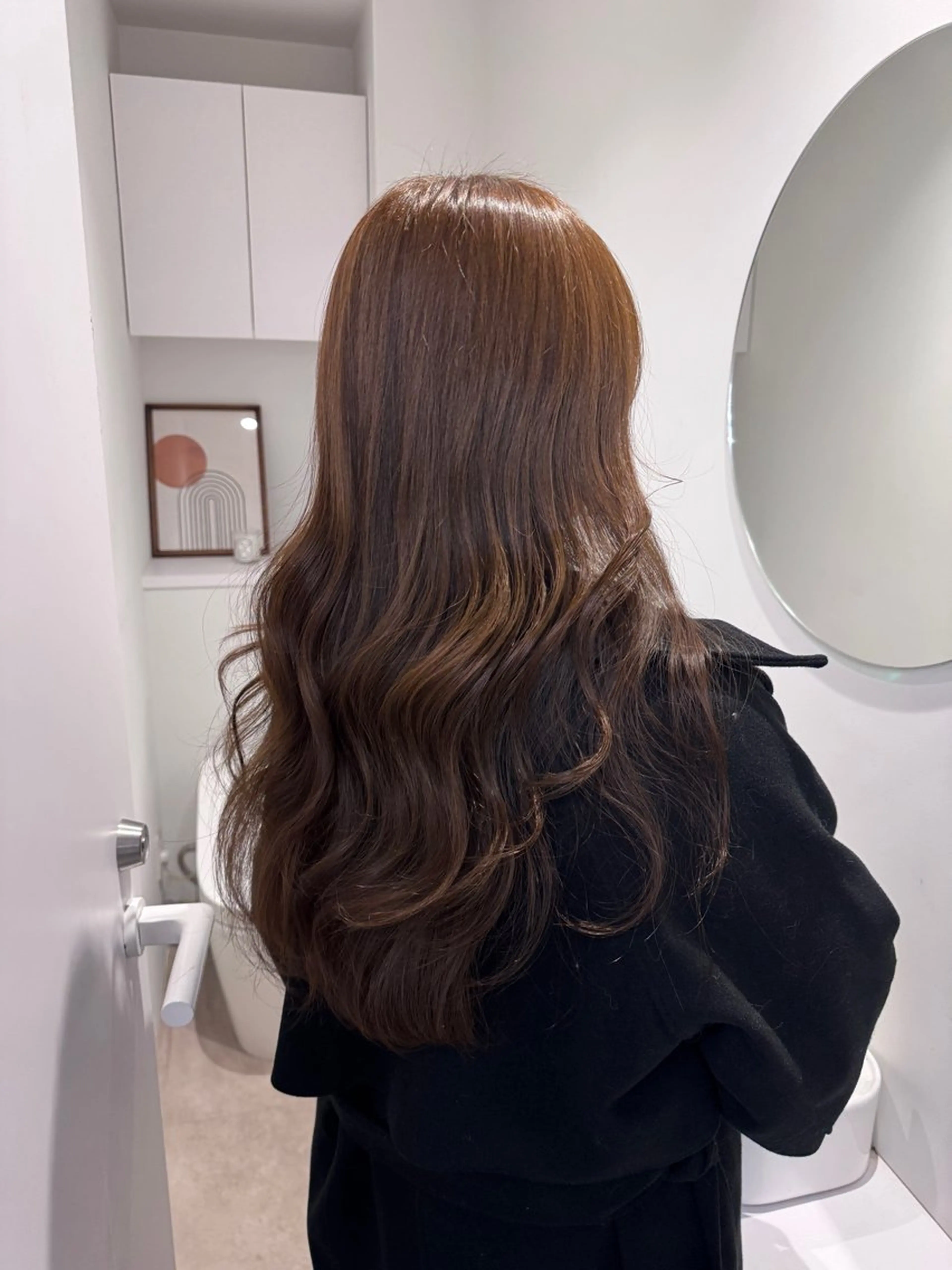 ロング ヘアカラー 透明感カラー🫧⌇ AO🫐🩵のヘアスタイル