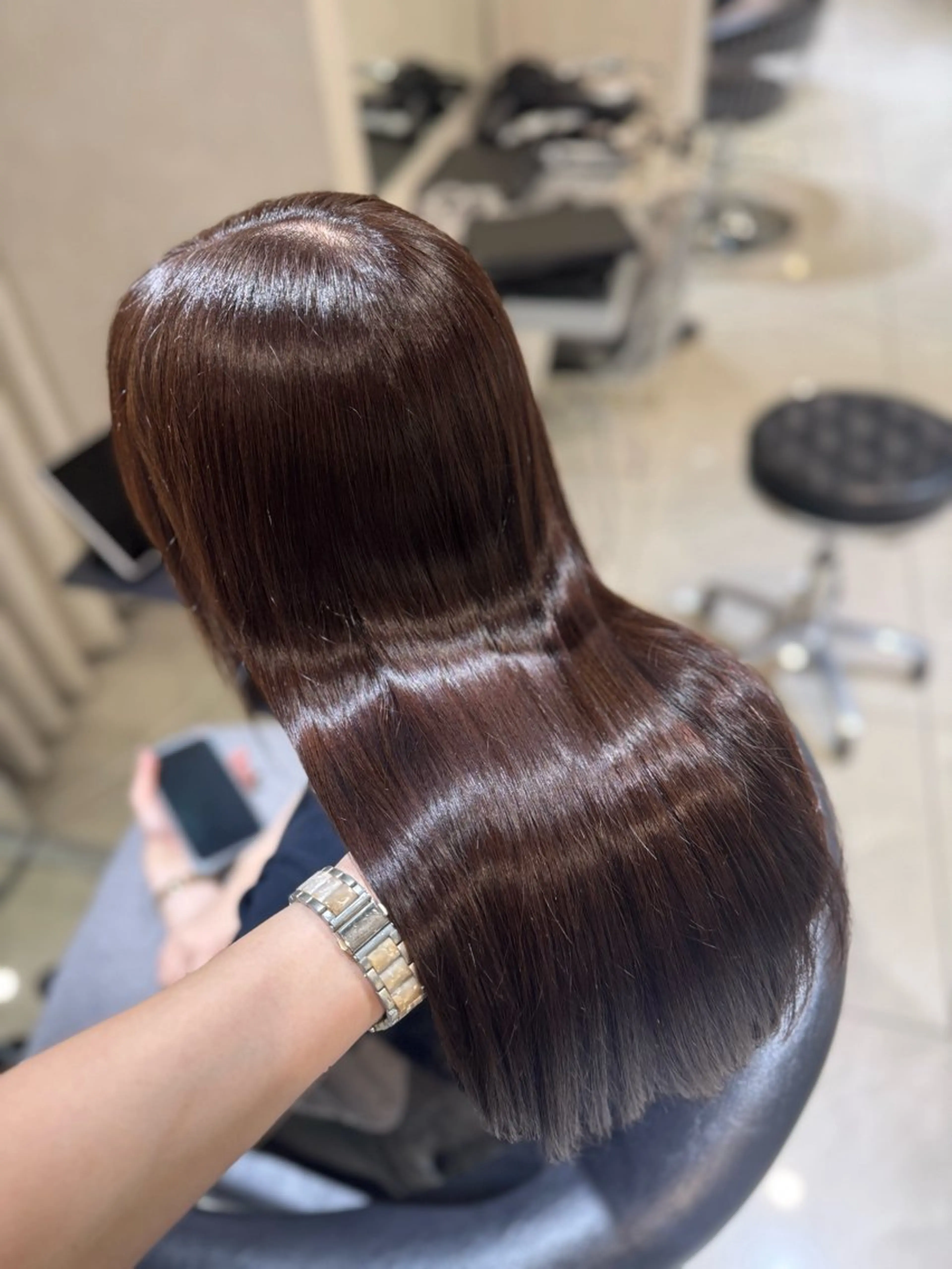 ロング カラー ヘアカラー トリートメント 🐈‍⬛カチモリ/暖 色/𝐌𝐢𝐤𝐮のヘアスタイル