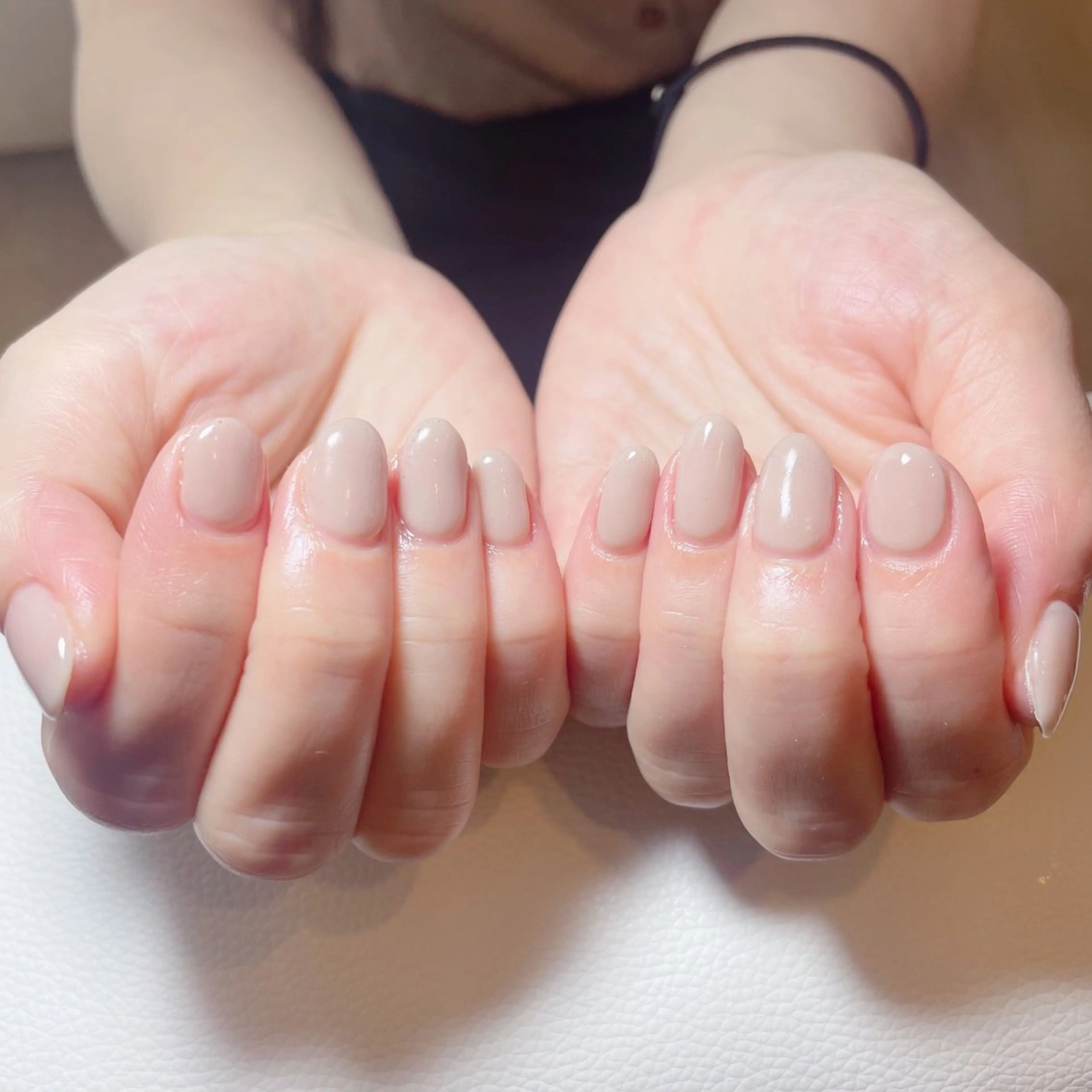 ワンカラー・ラメグラデーション💅オフ、ケア込みの写真