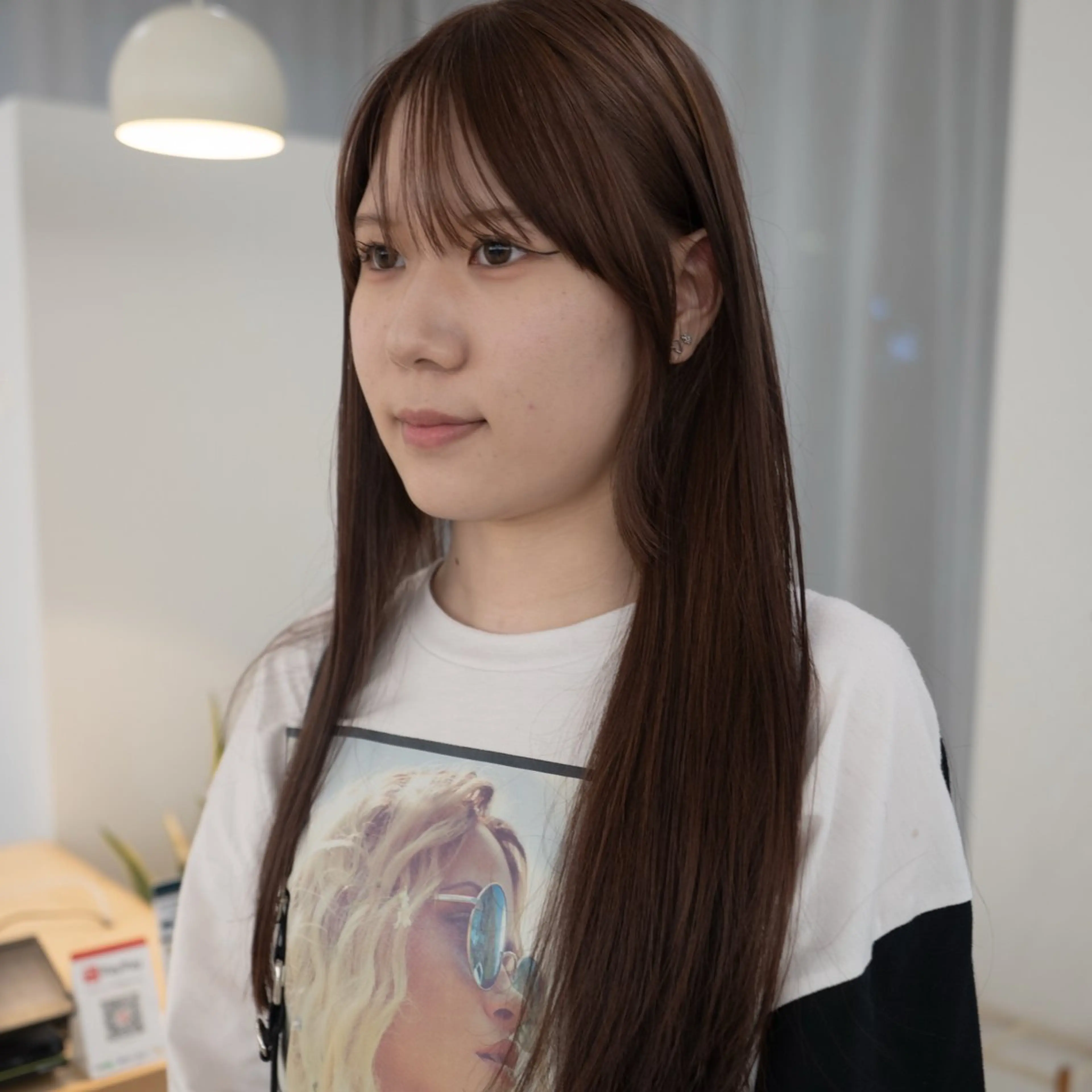 ロング カラー カット ヘアカラー 古畑 愛美のヘアスタイル