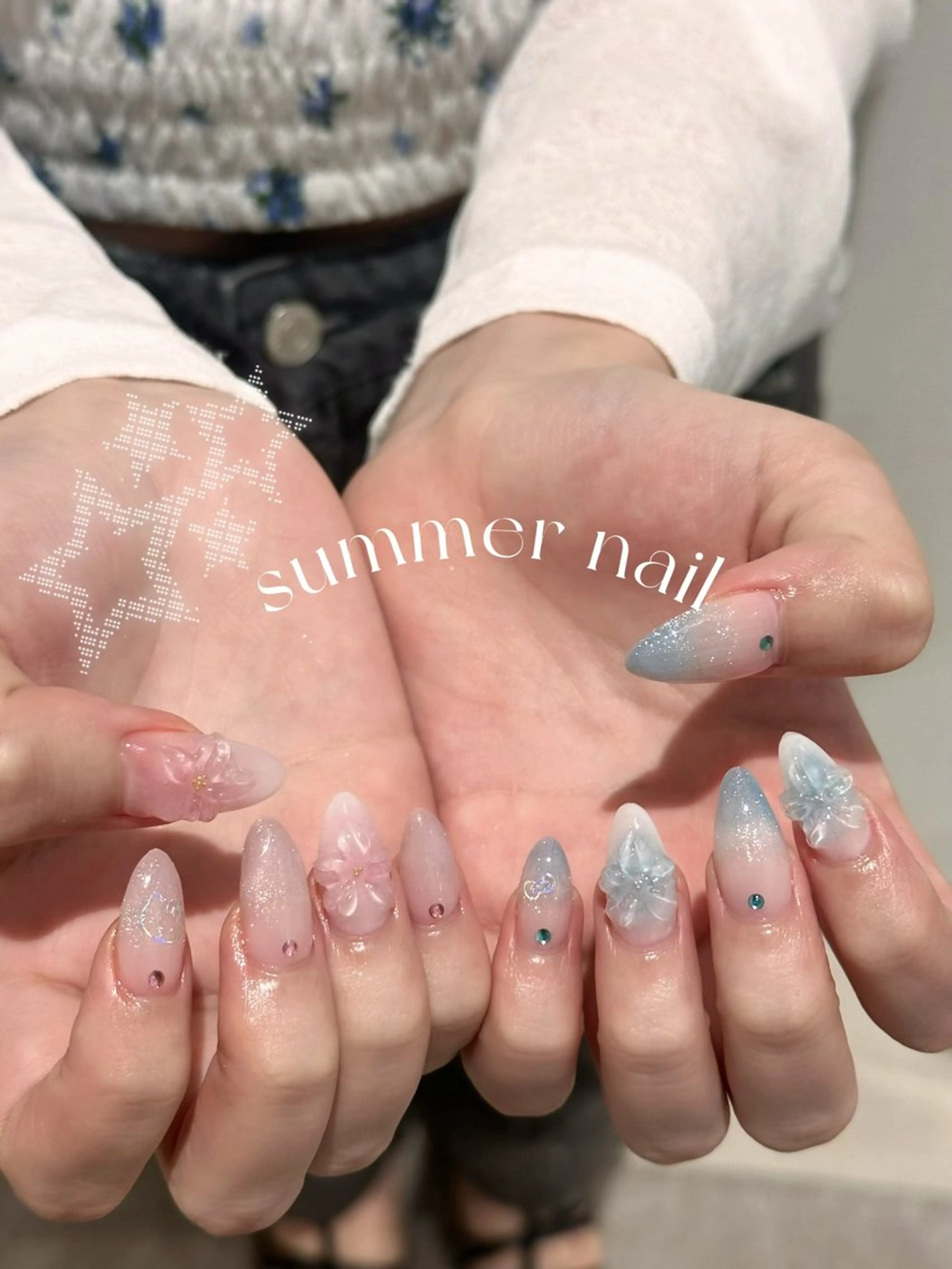 ネイル ハンドネイル 韓国𝐧𝐚𝐢𝐥 🇰🇷🤍コガヤマのネイルデザイン