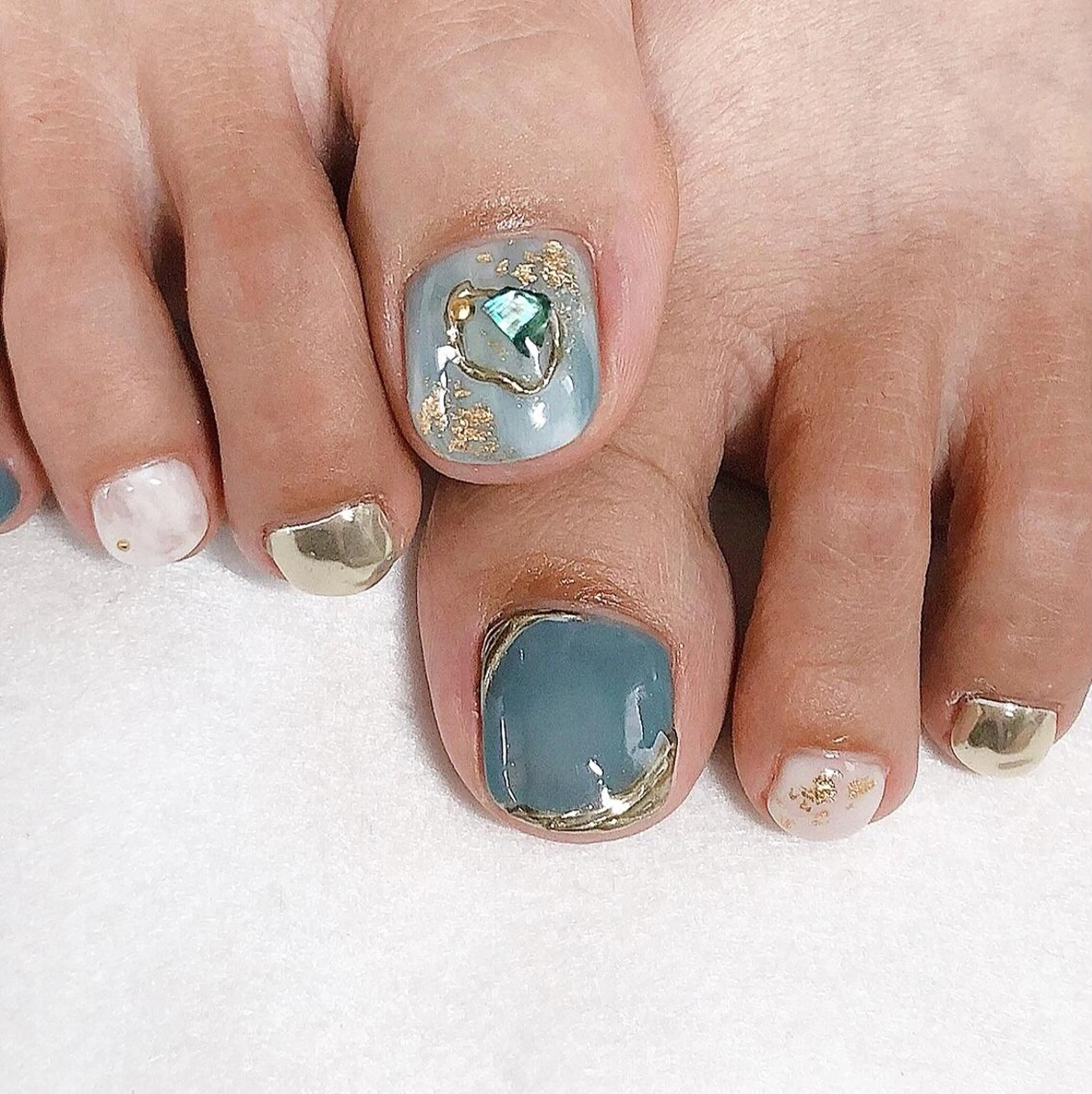 ネイル フットネイル ジェルネイル 東 千夏のネイルデザイン