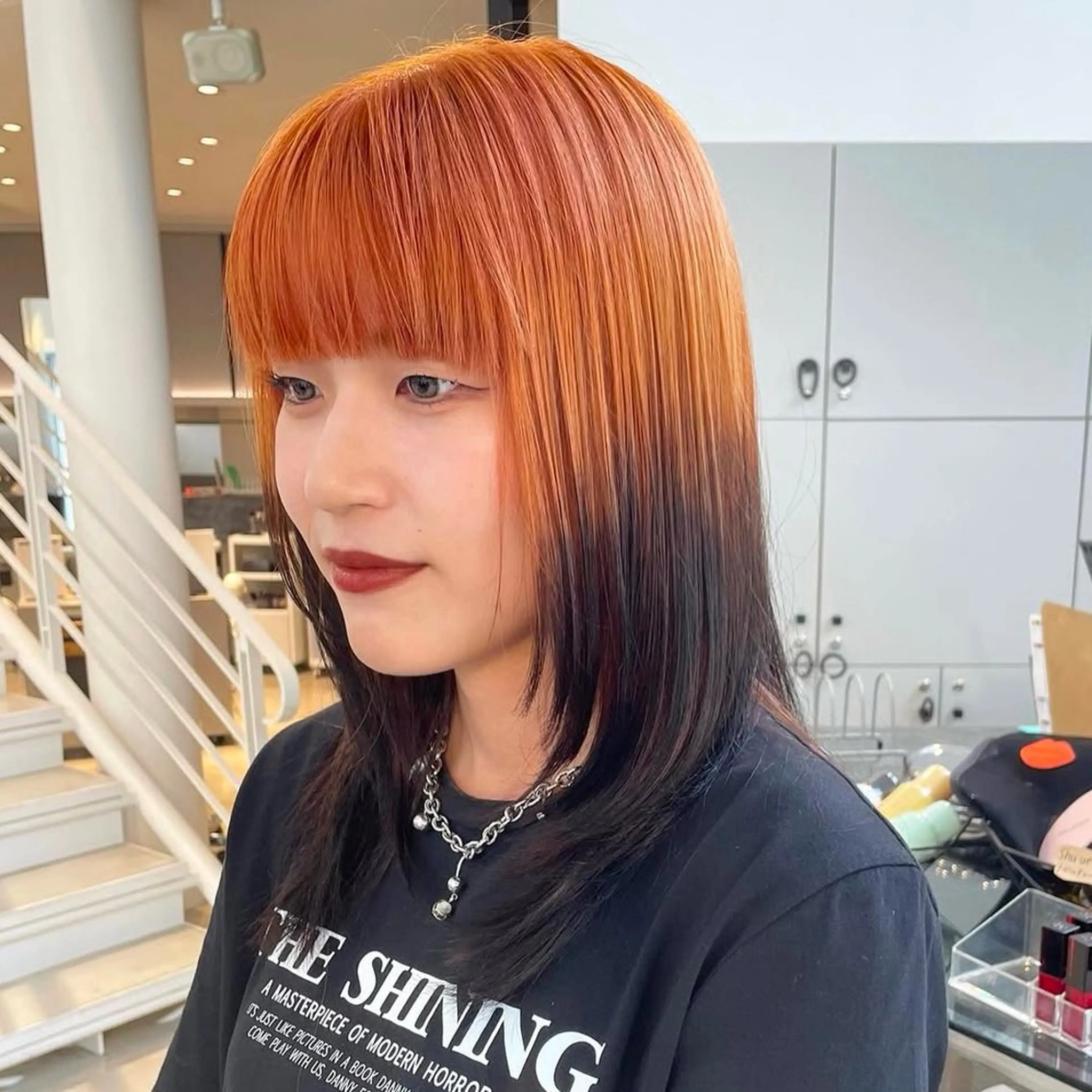 セミロング カラー カット ヘアカラー カット／ブリーチ🐏 モデル募集中 ナナホのヘアスタイル