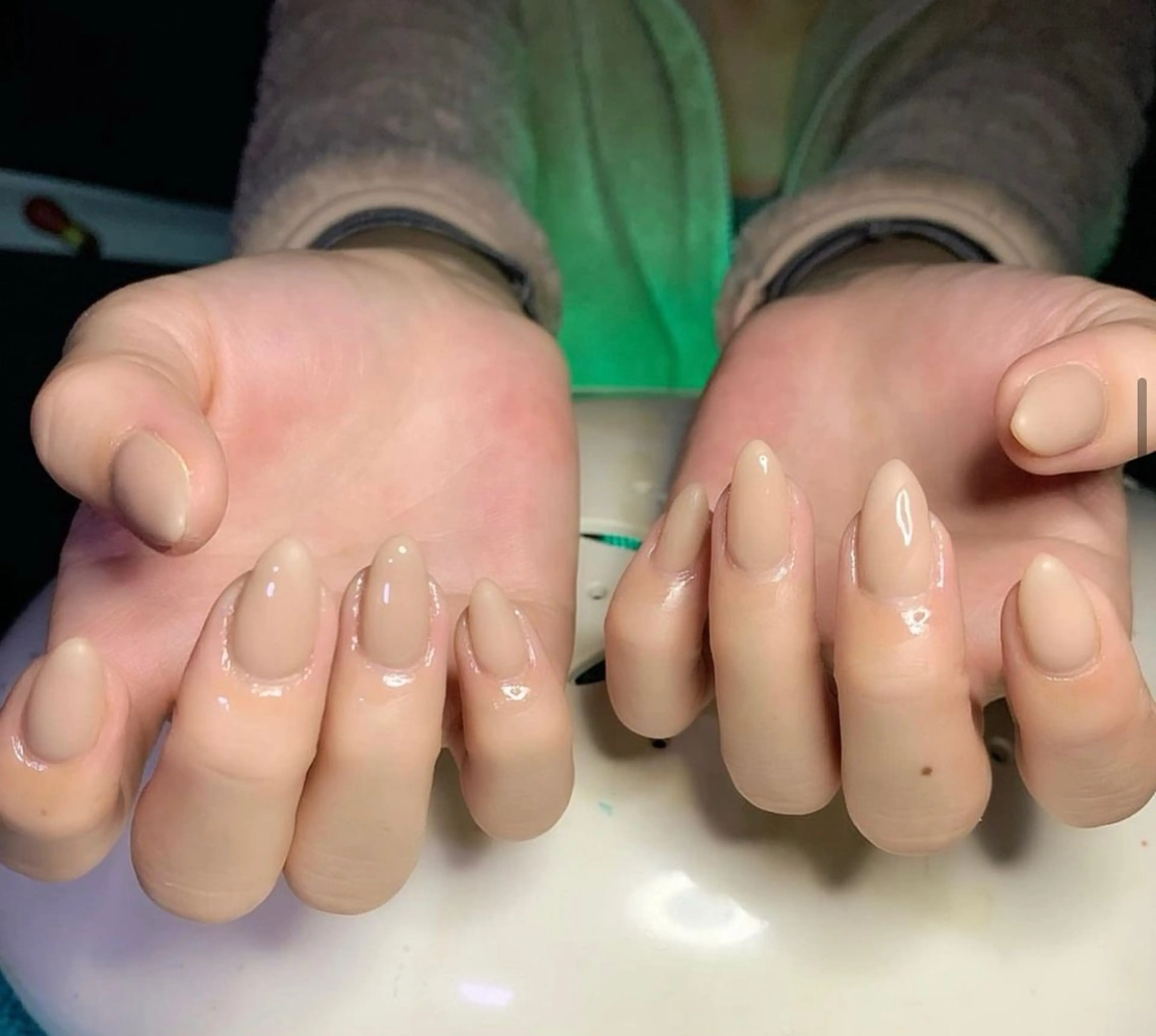 ネイル ワンカラーネイル ハンドネイル フットネイル MHR nailのネイルデザイン