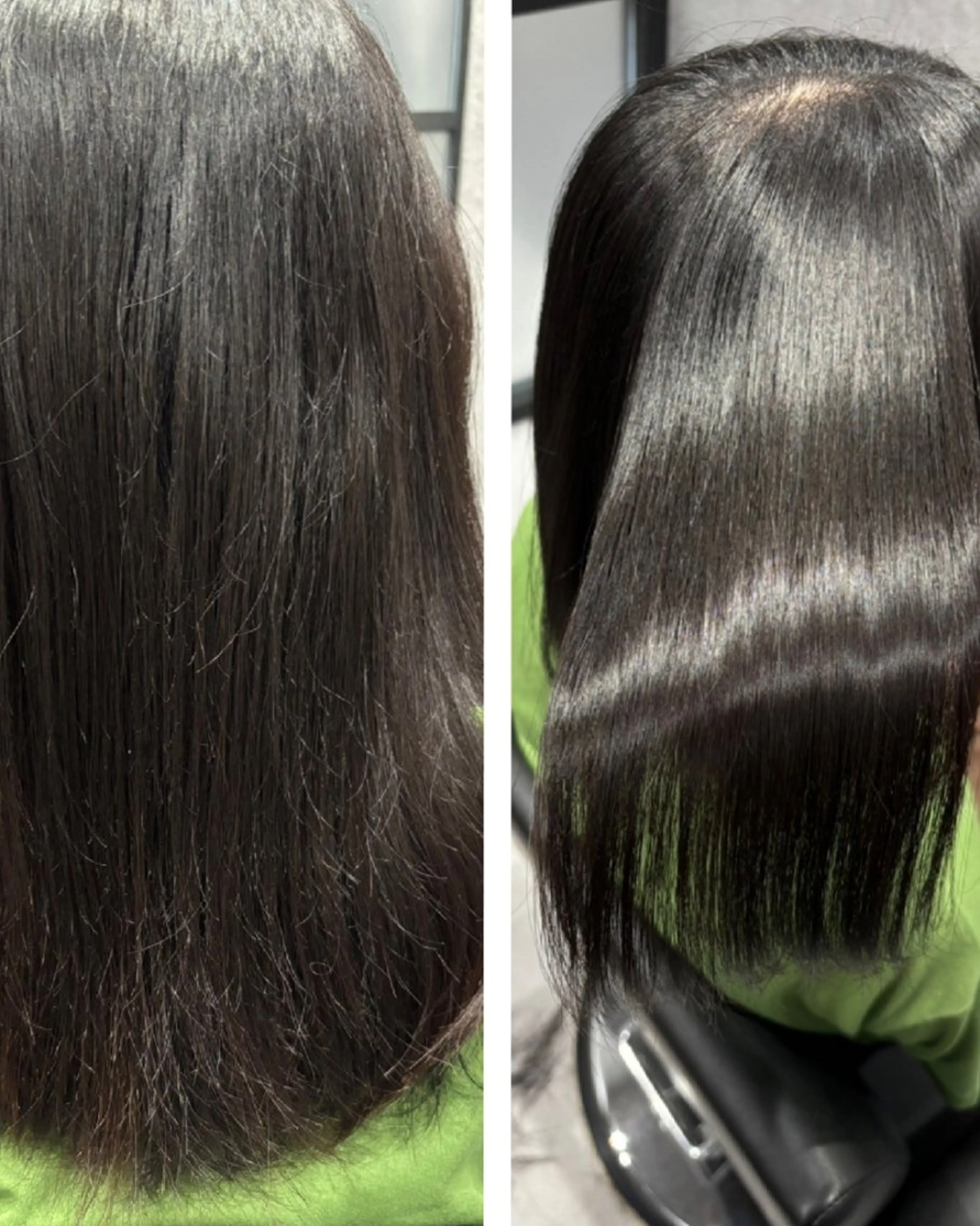 ロング 縮毛矯正 カット 縮毛矯正 トリートメント 艶髪／オリーブ系／ 肌が綺麗に見えるお色のヘアスタイル