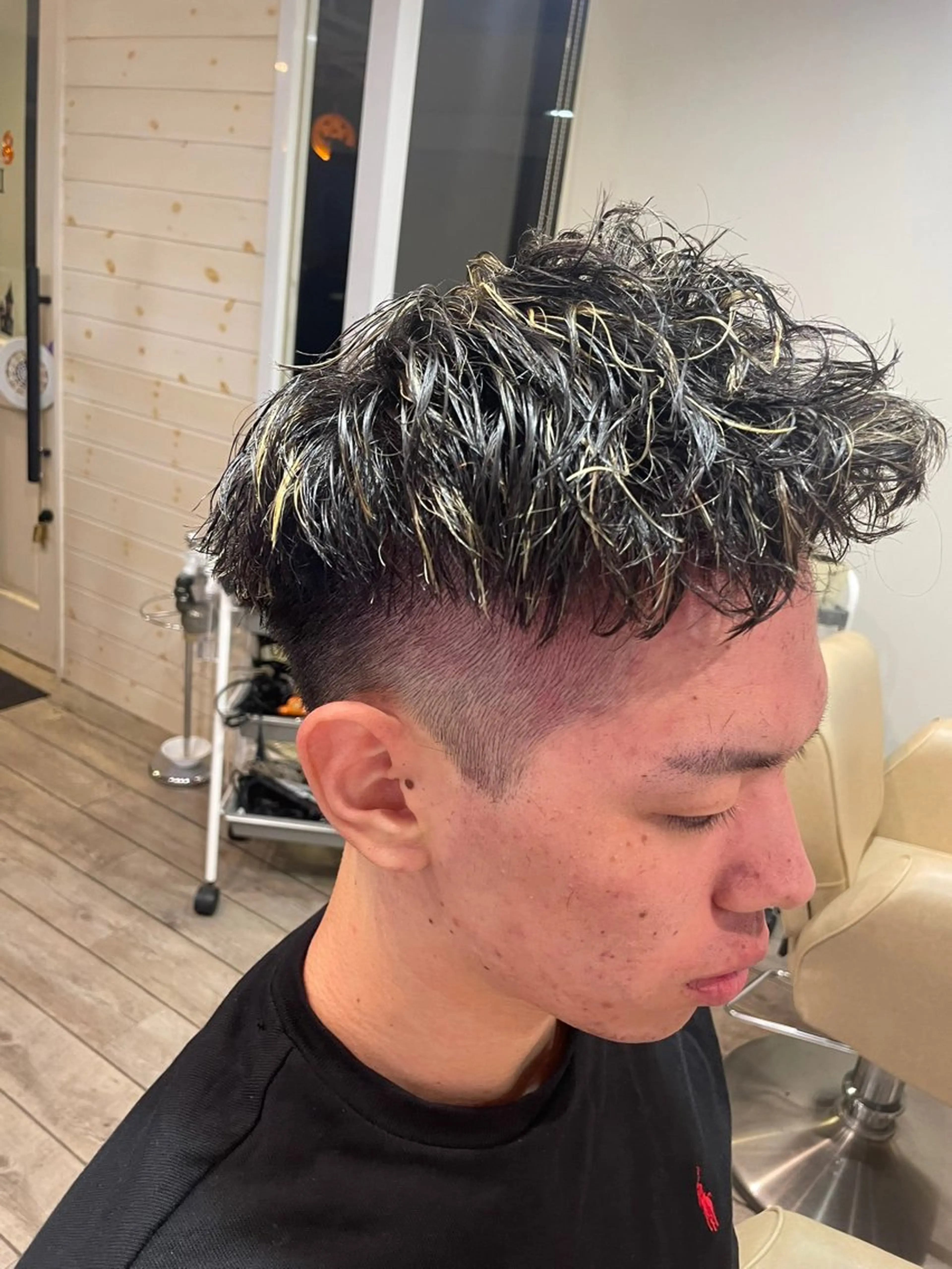 ショート パーマ メンズ カット パーマ 🦋きょういち 🦋のヘアスタイル