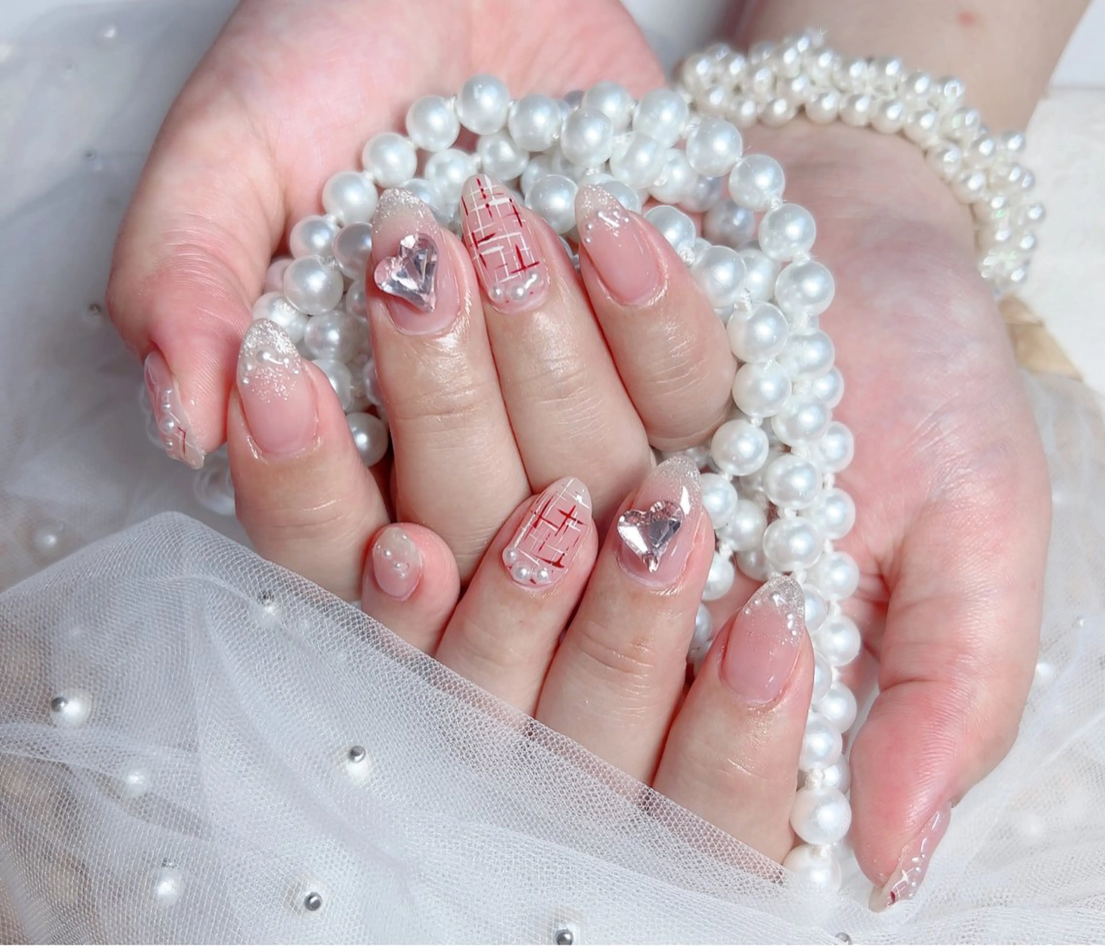 ネイル ハンドネイル M🌷nail 長さだし専門店のネイルデザイン